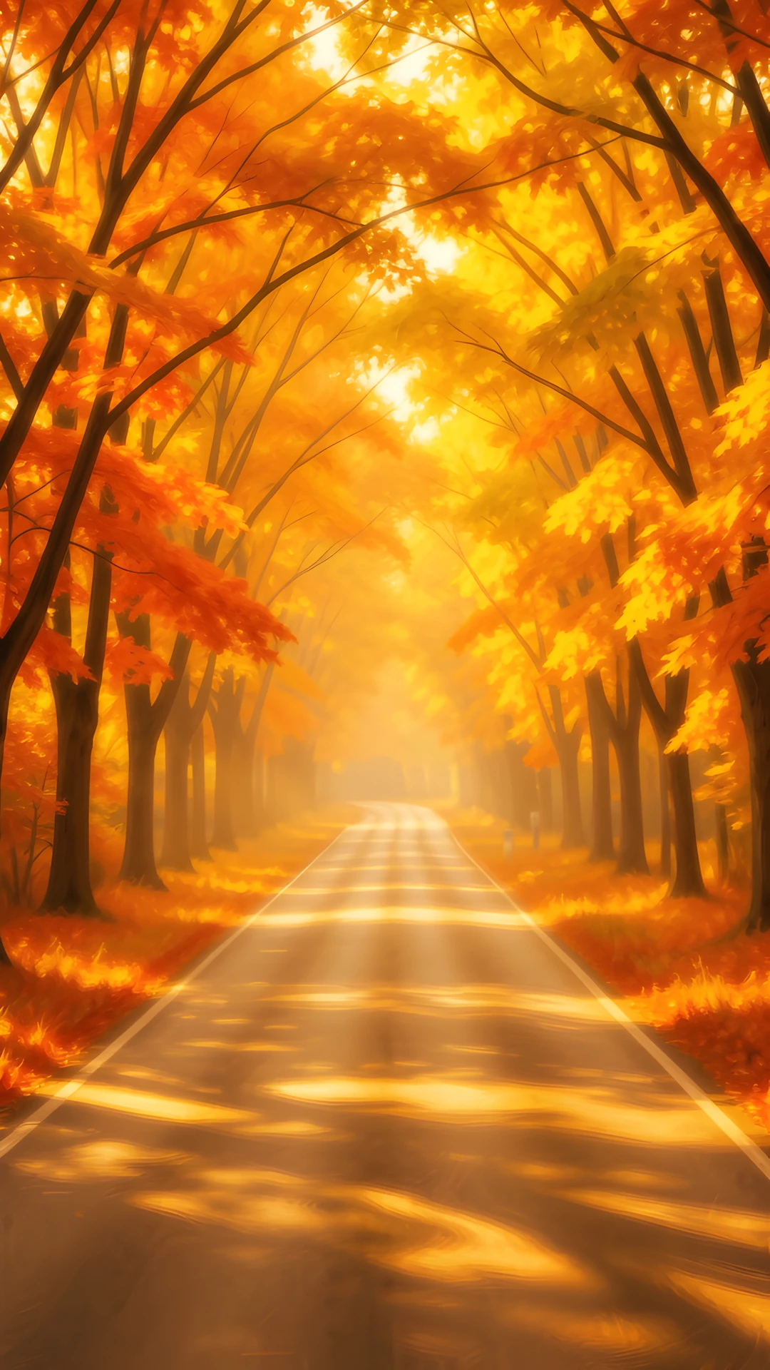 Golden Road Sunset