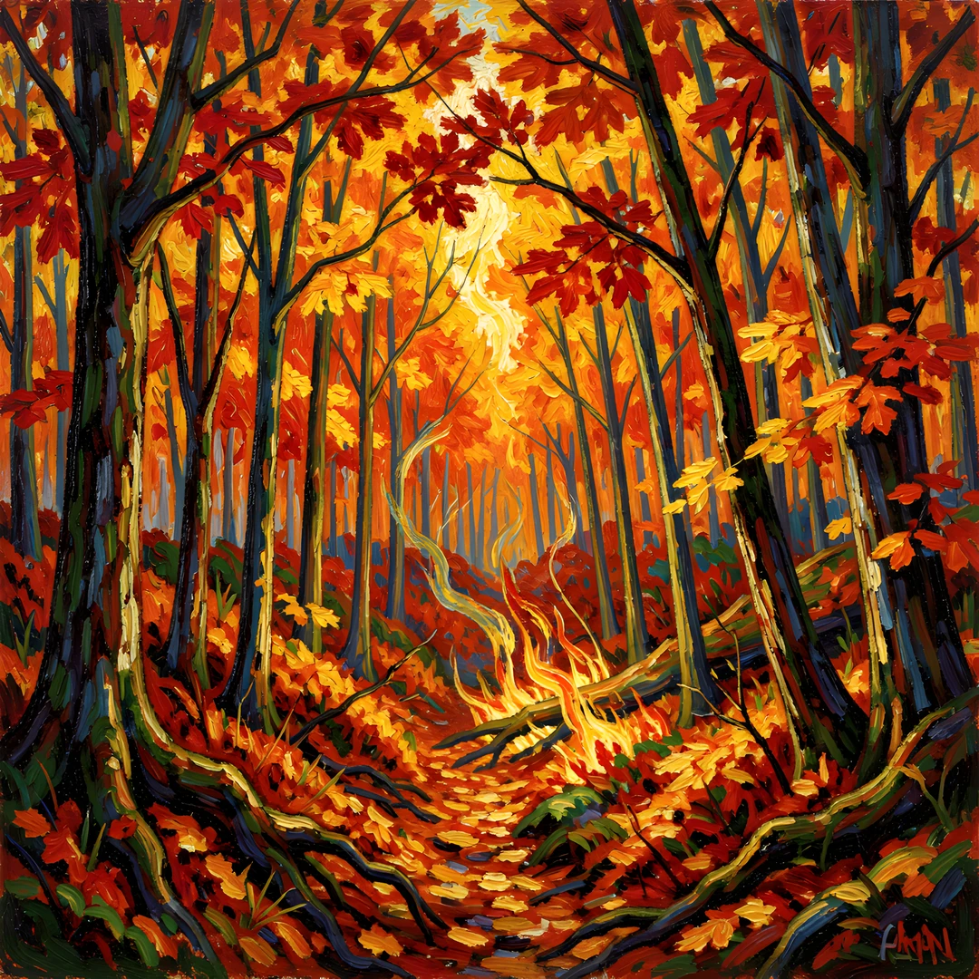 Fall Forest Blaze