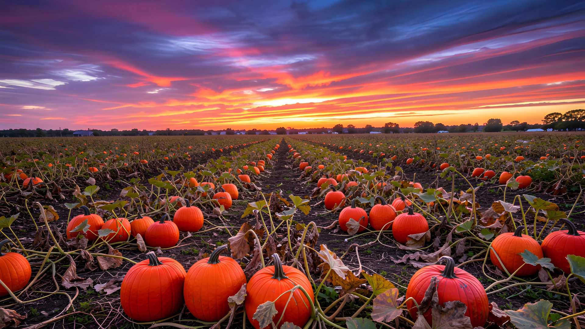 Pumpkin Patch Sunset