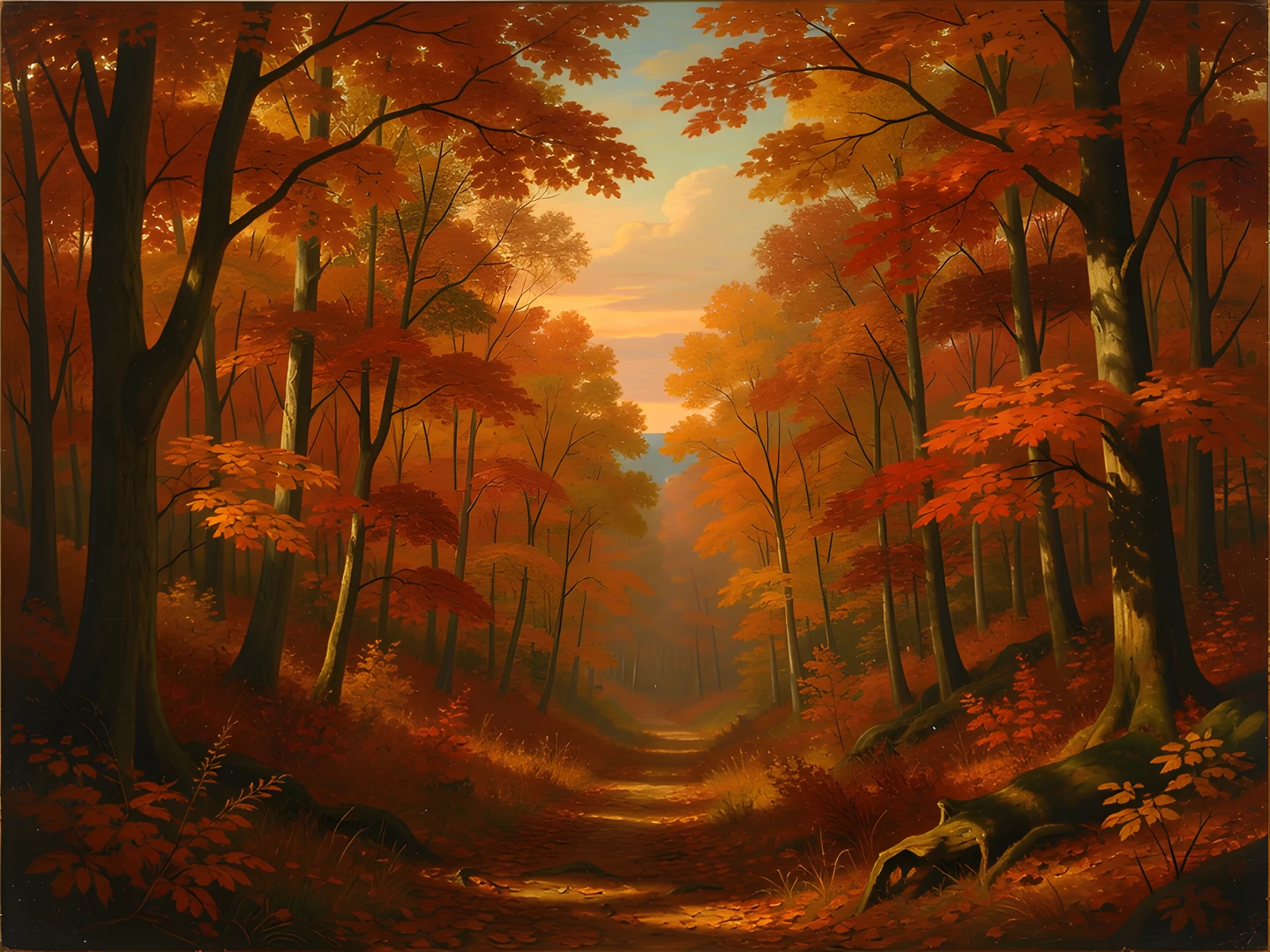 Golden Fading Embers