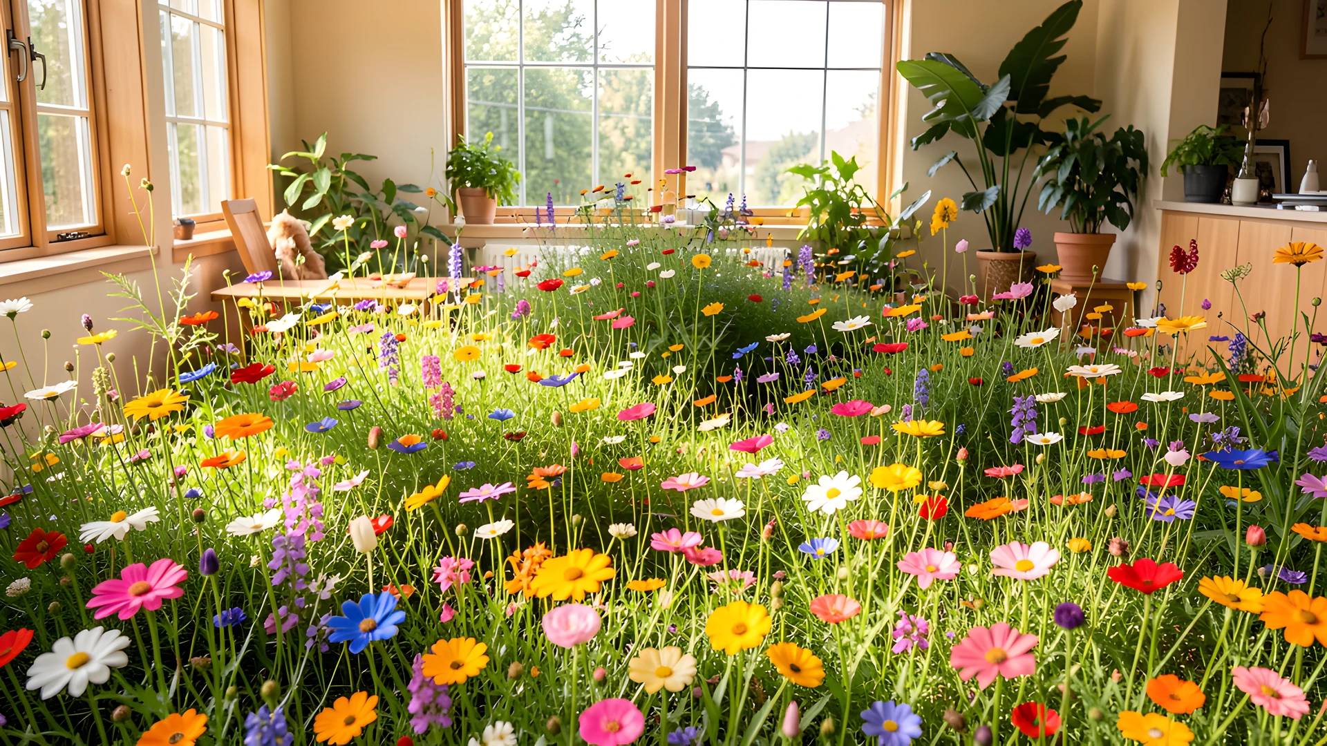 Vibrant Garden Blooms