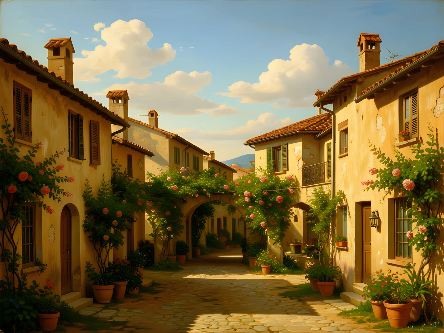Greek Island Village
