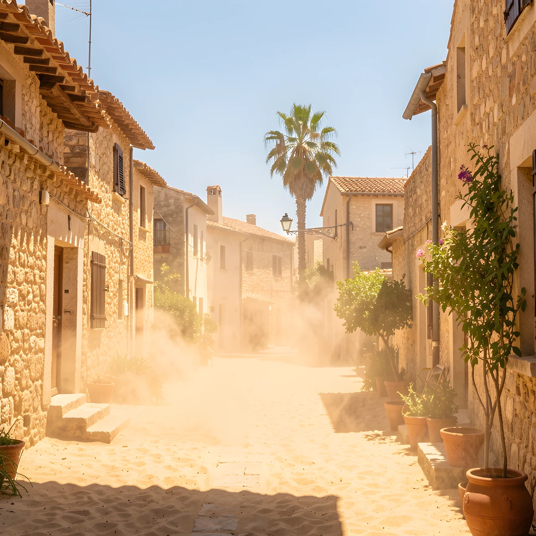 Mediterranean Village Storm