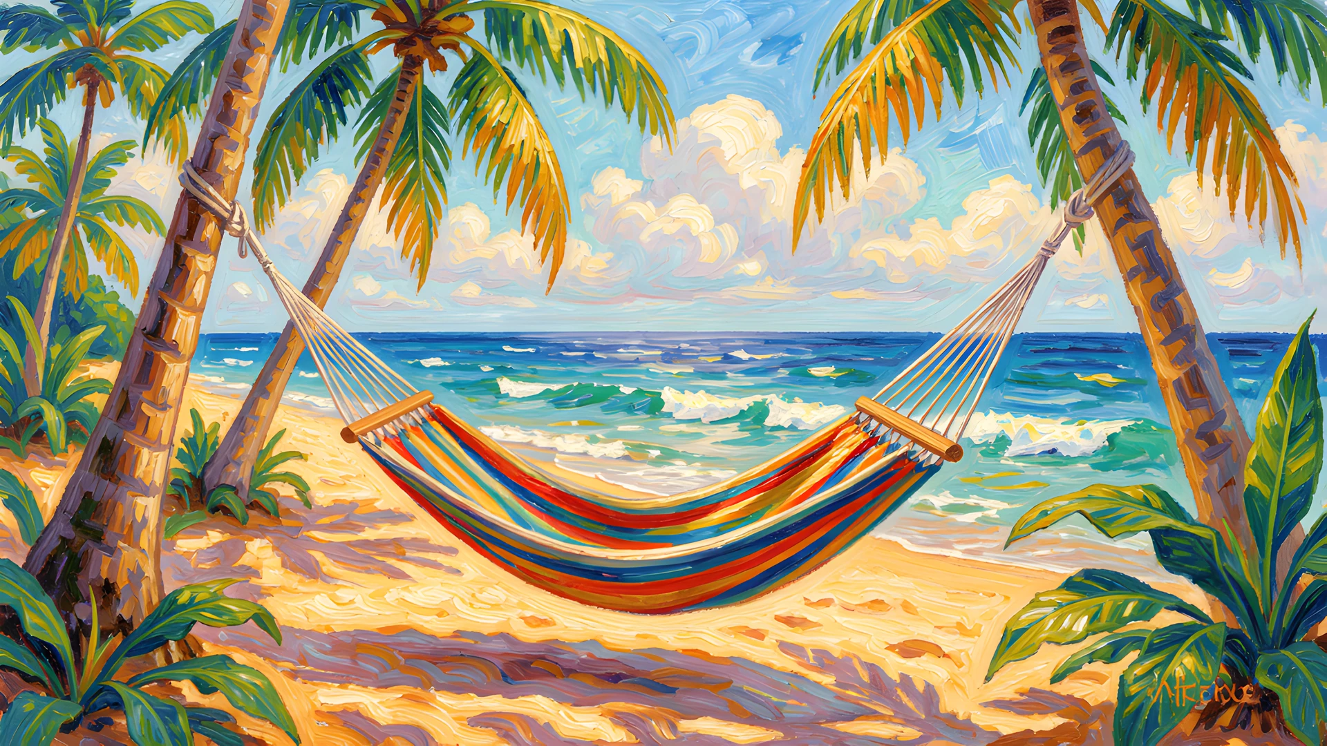 Tropical Beach Scene