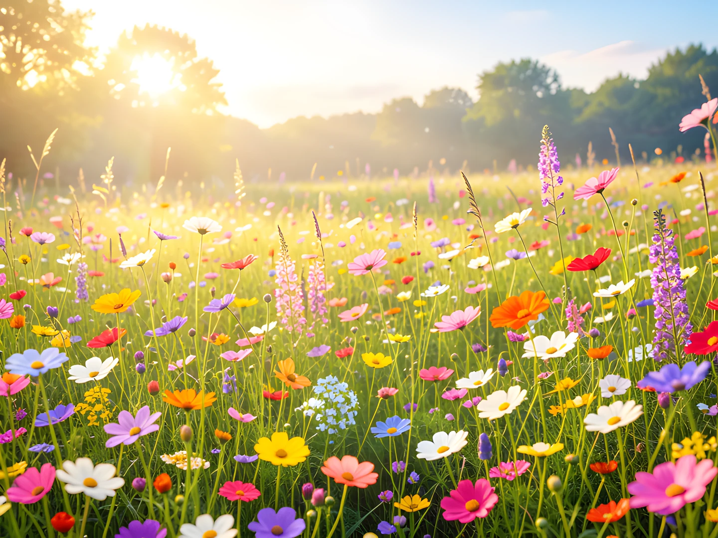 Blooming Meadow Sky