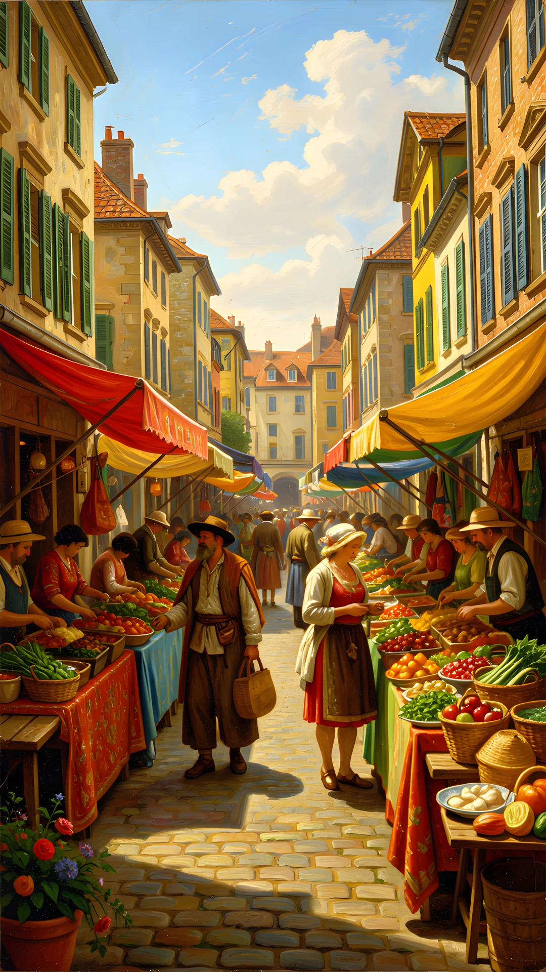 Rembrandt Market Scene