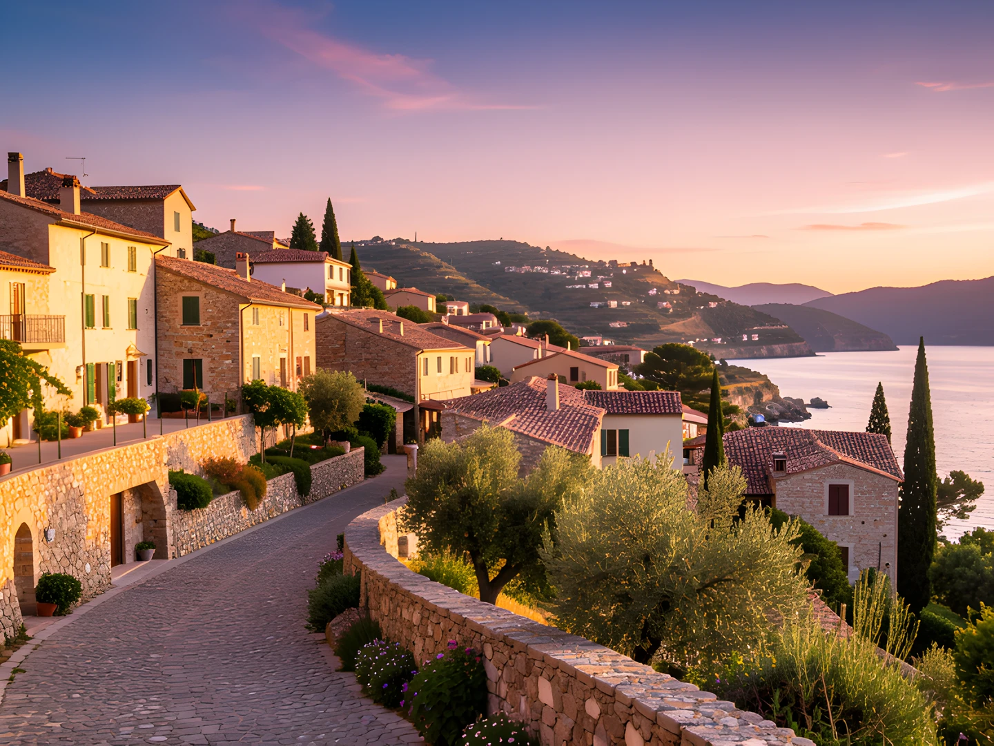 Greek Island Scene
