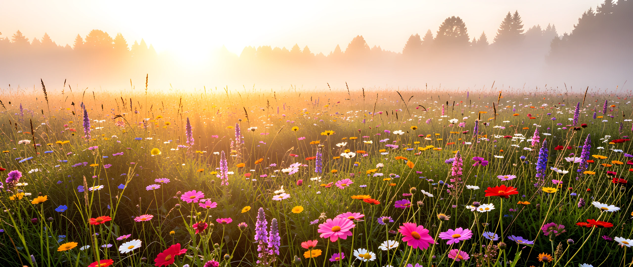 Blooming Meadow Morning