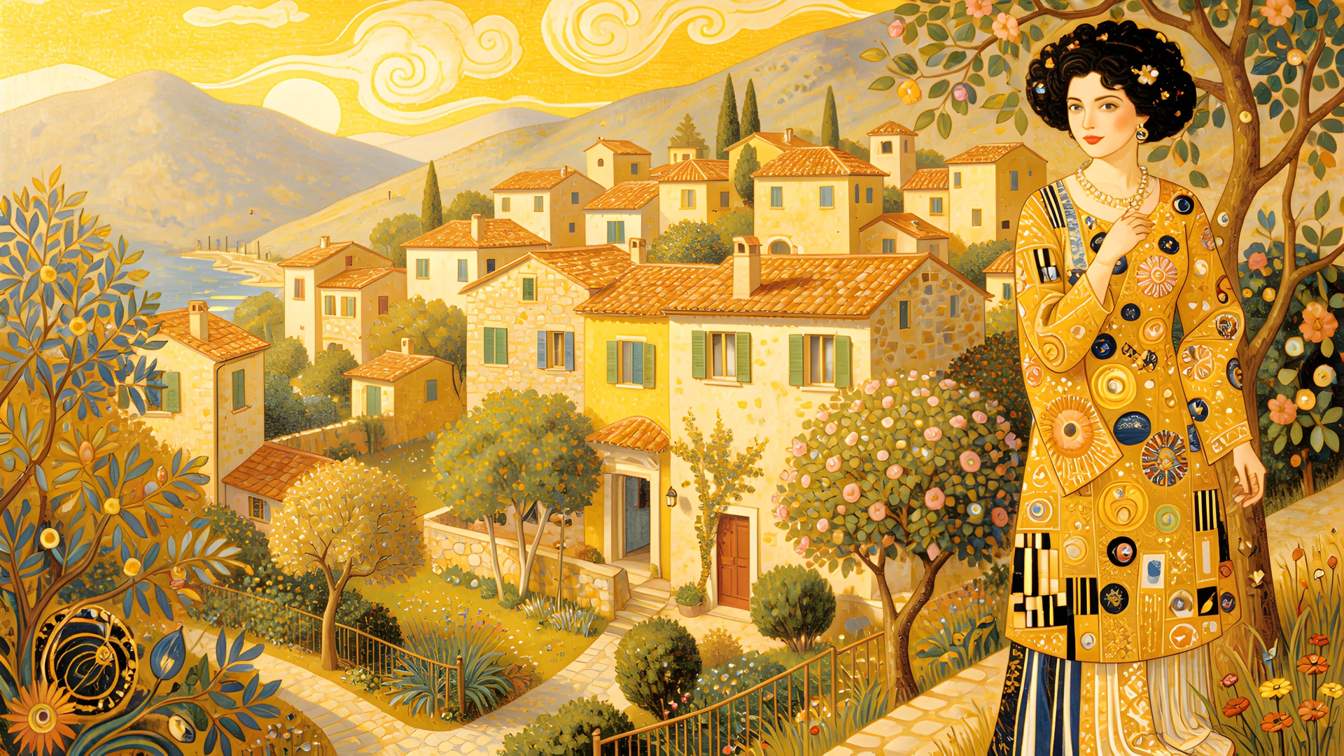Austrian Village Scene