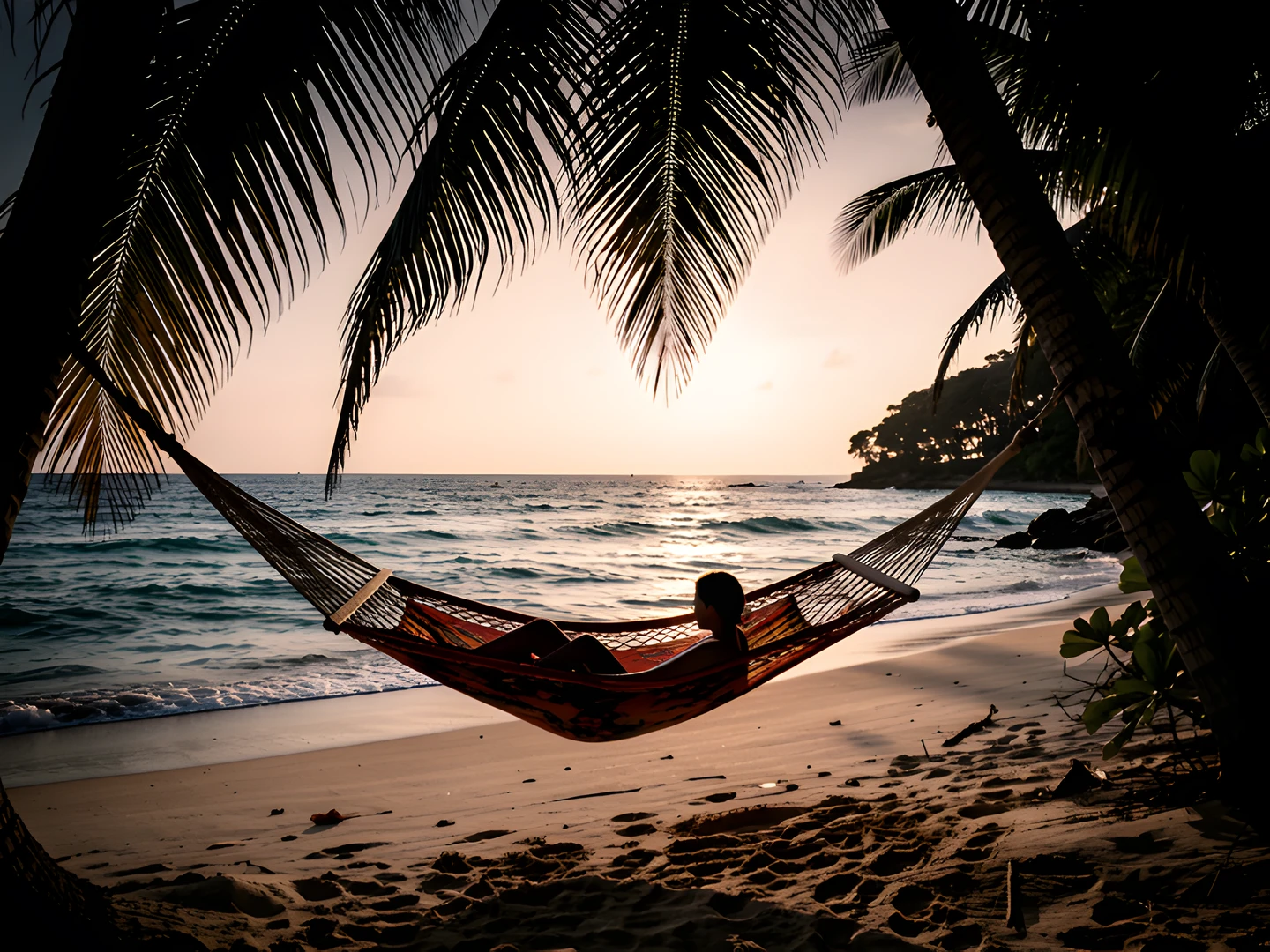 Tropical Sunset Hammock