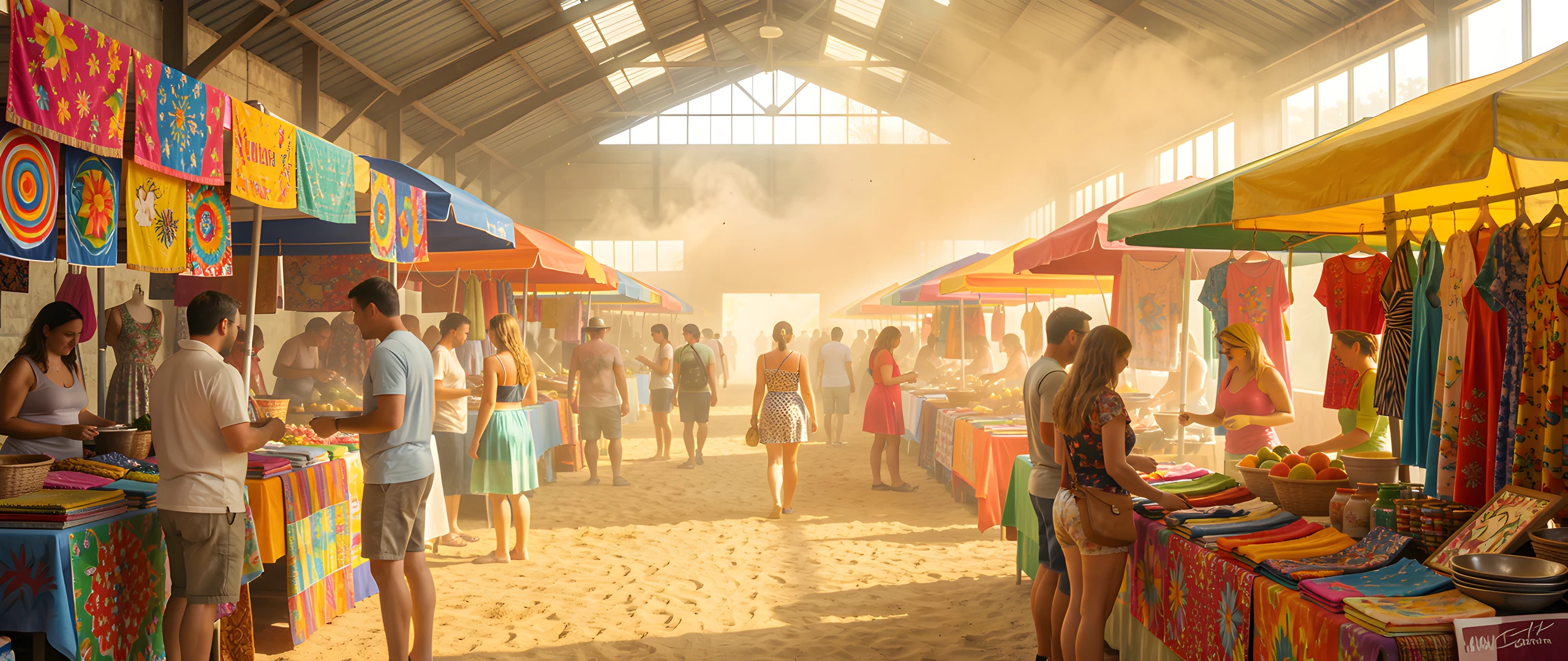 Desert Market Scene