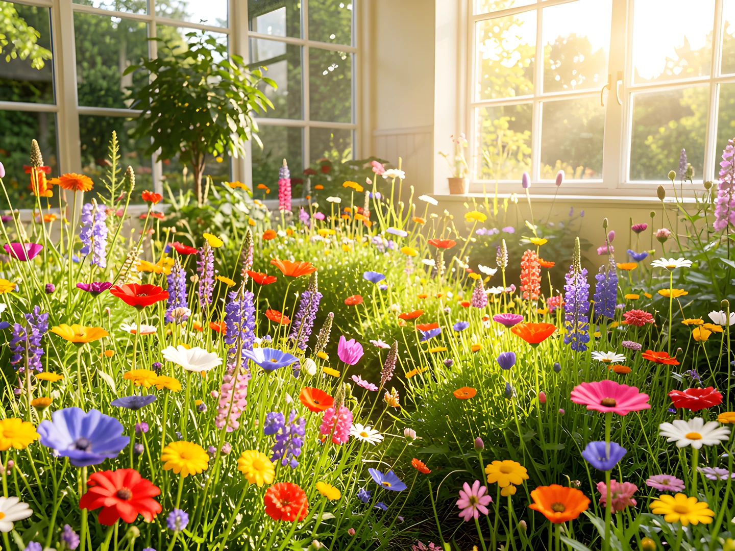 Vibrant Garden Scene