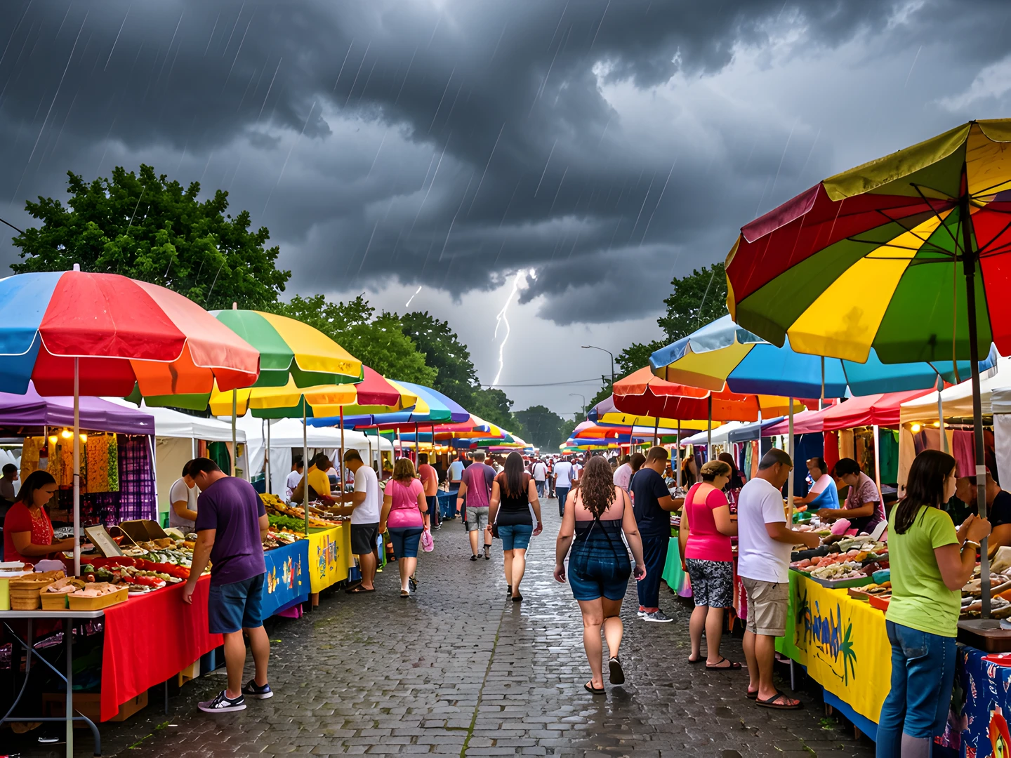 Vibrant Street Bazaar