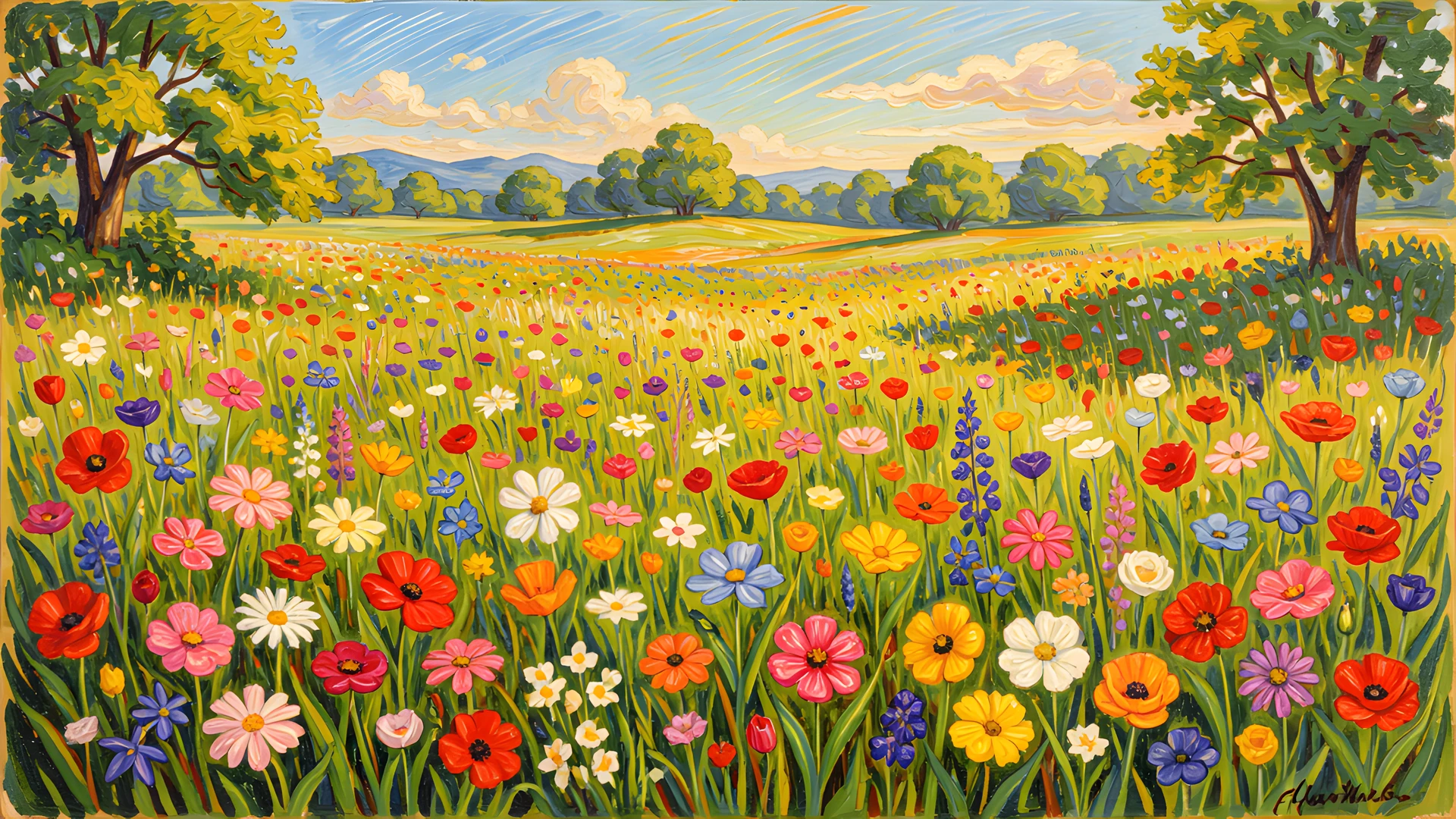 Vibrant Floral Garden