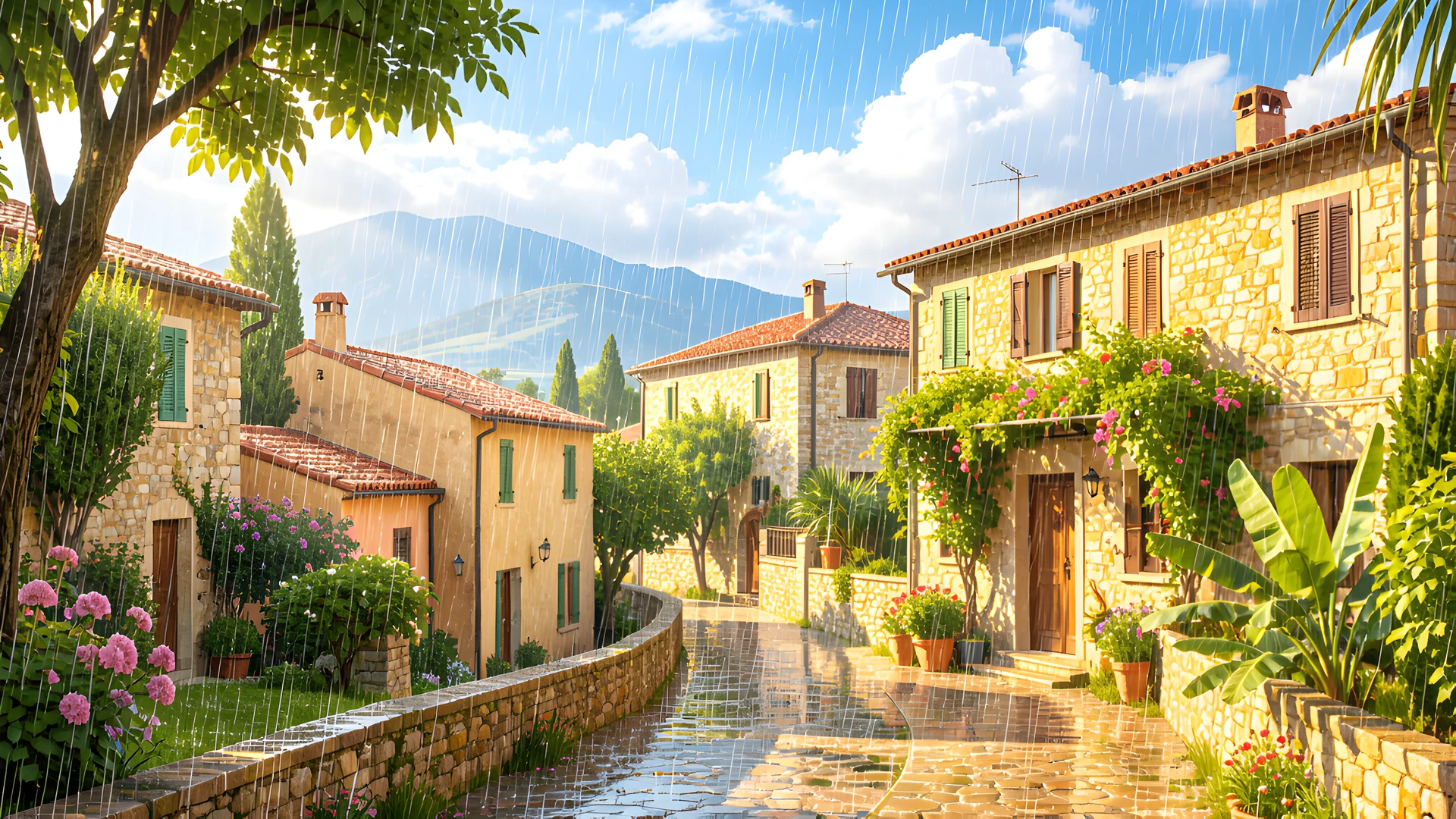 Greek Island Scene