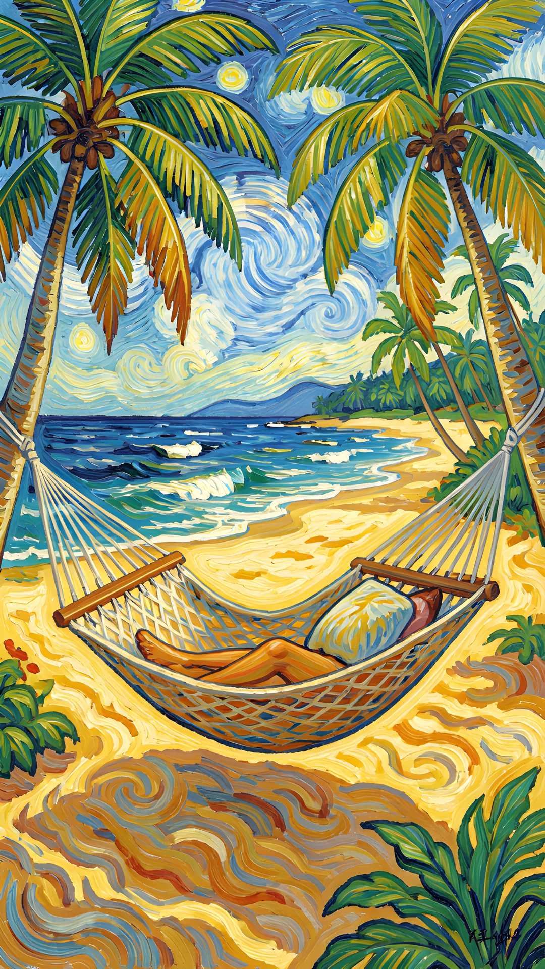 Tropical Beach Scene