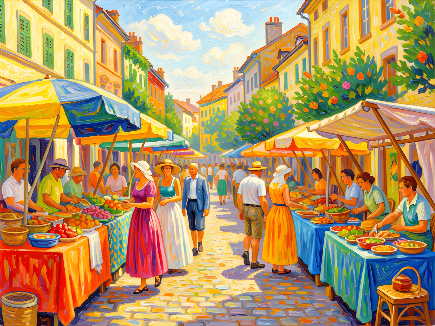 Impressionist Street Scene