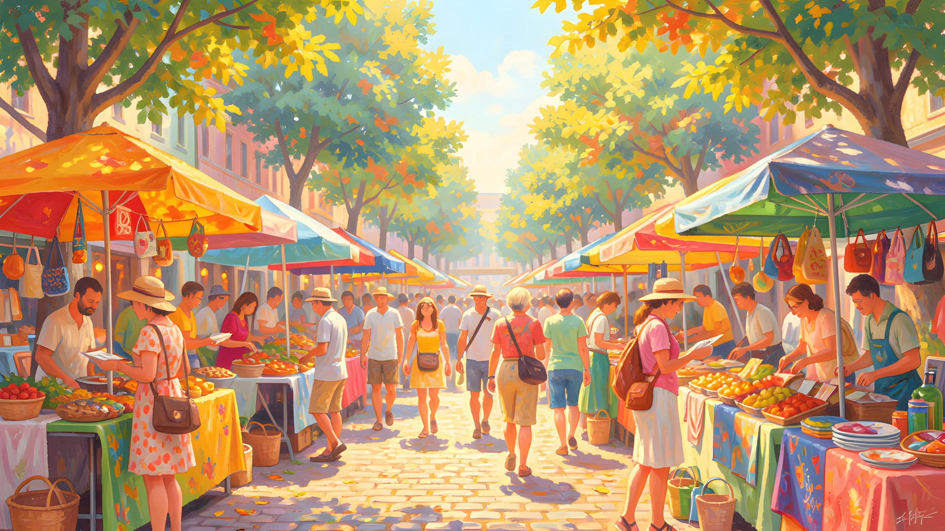 Vibrant Street Scene