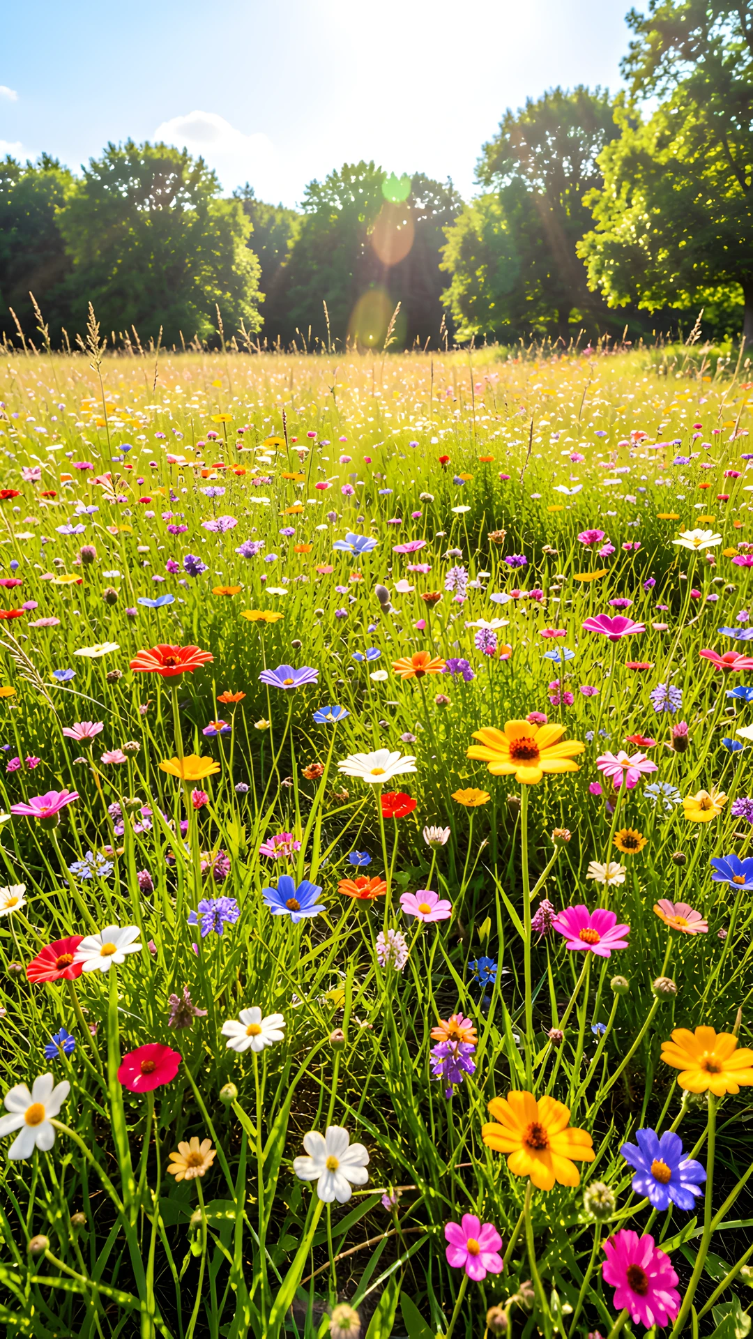 Sunlit Meadow Bloom