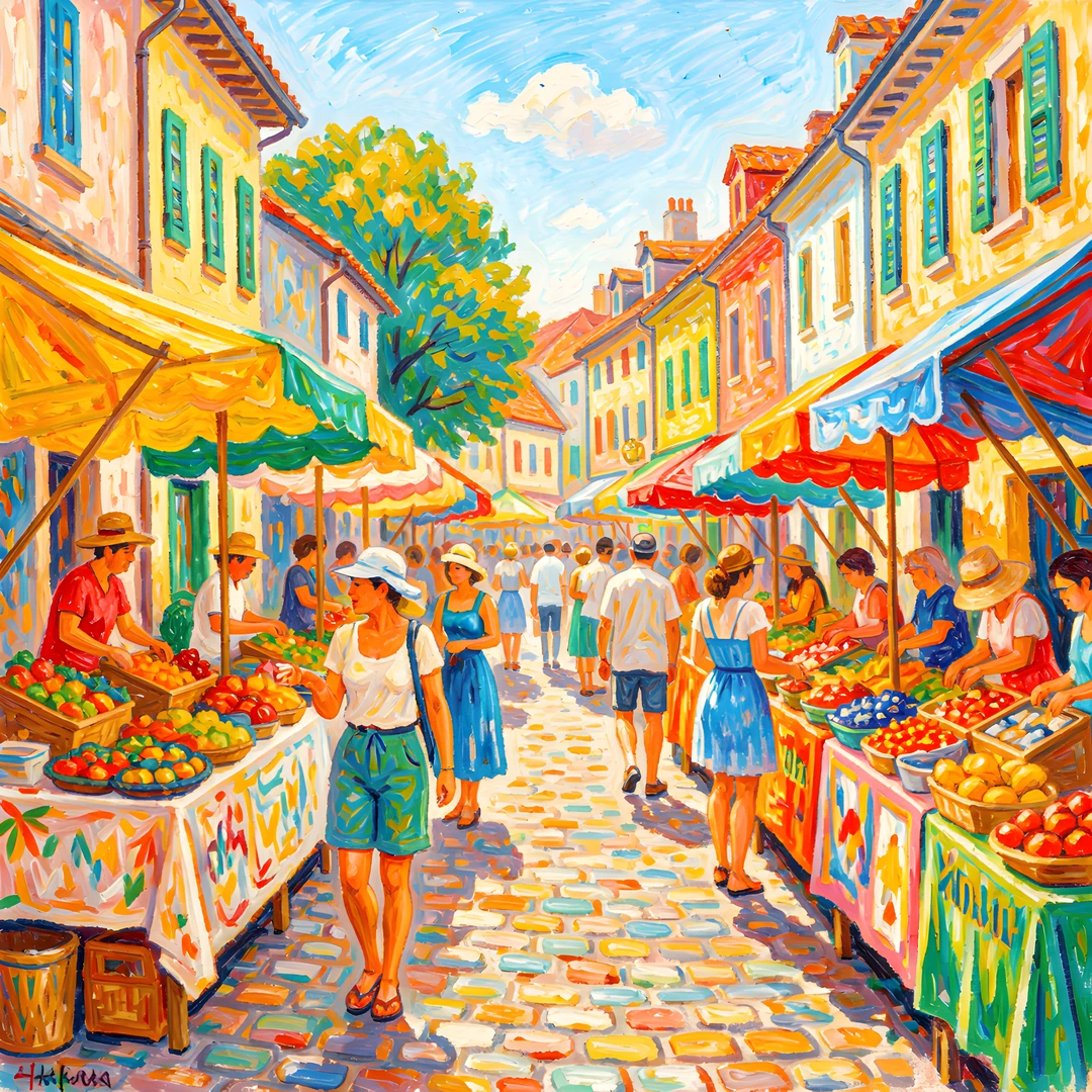 Impressionist Summer Scene
