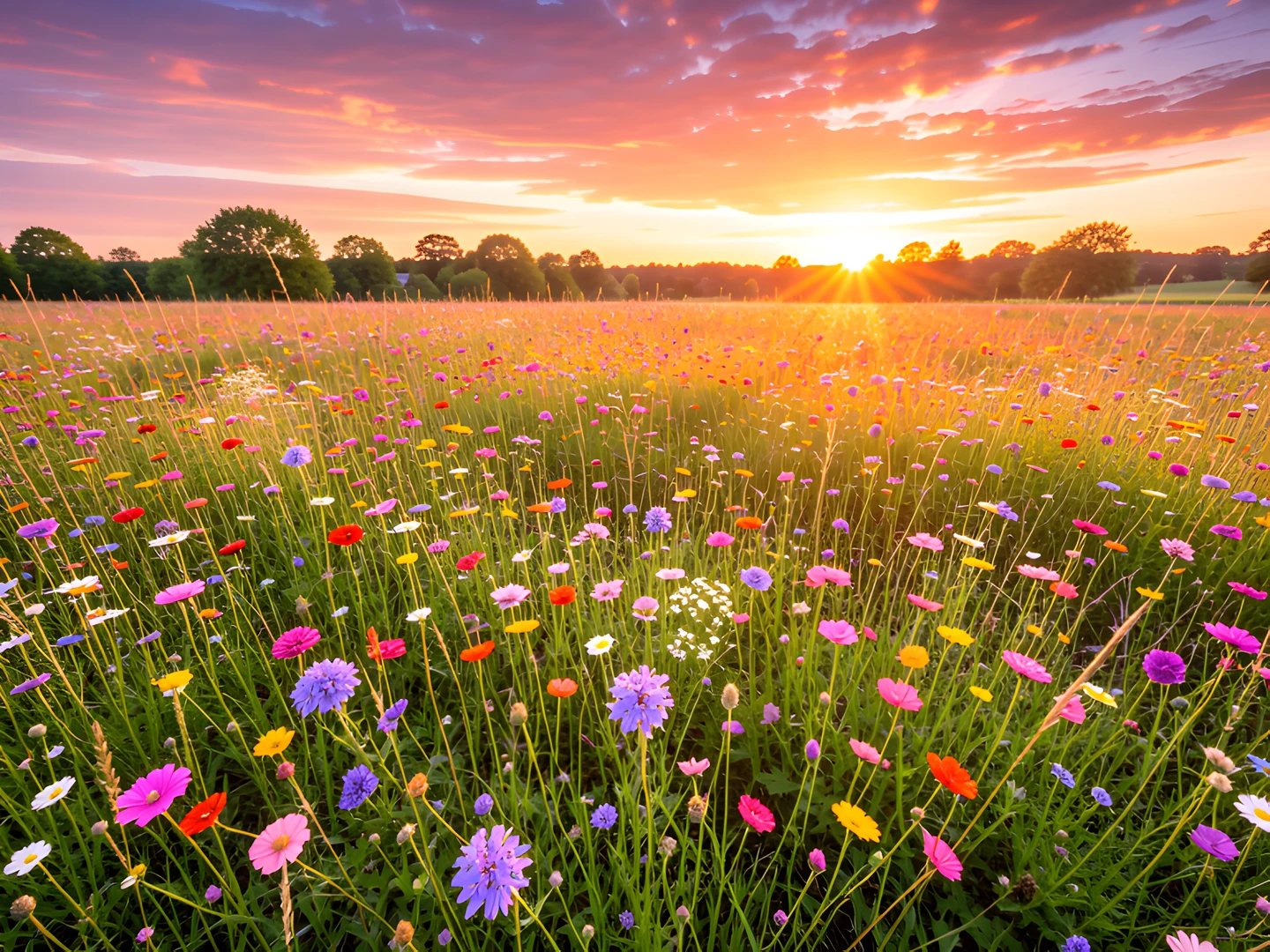 Blooming Meadow Dawn