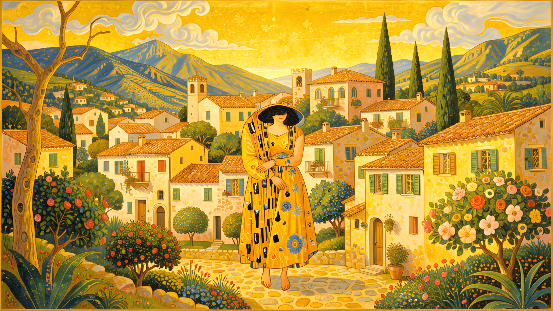 Austrian Village Scene