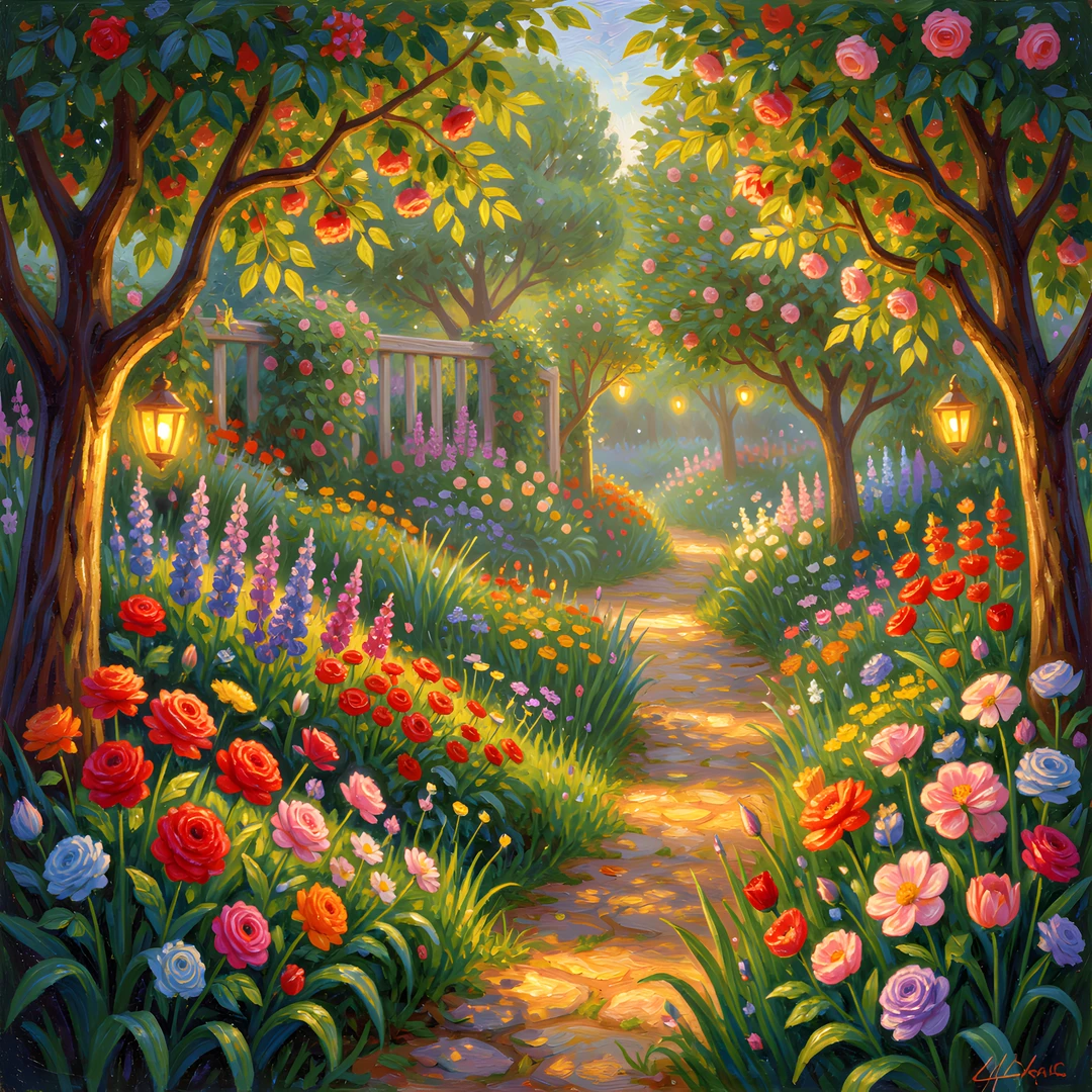 Whimsical French Garden