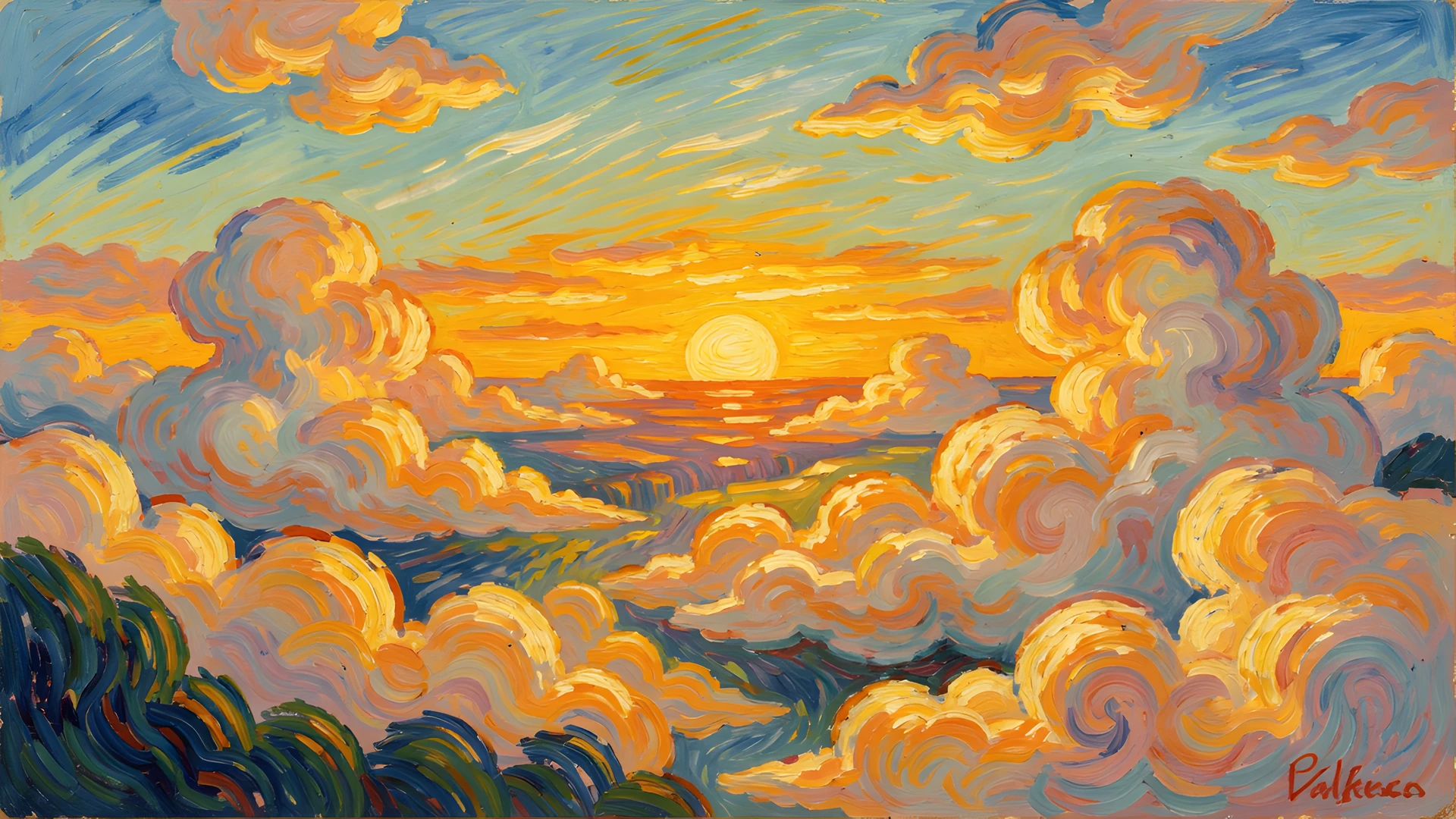 Impressionist Water Scene