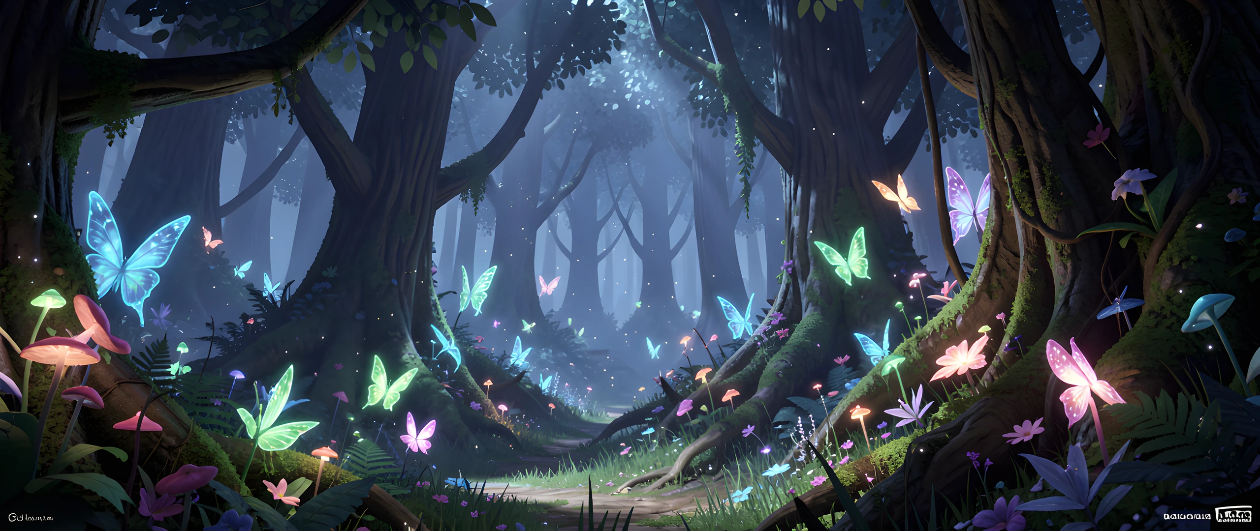 Moonlit Enchanted Glade