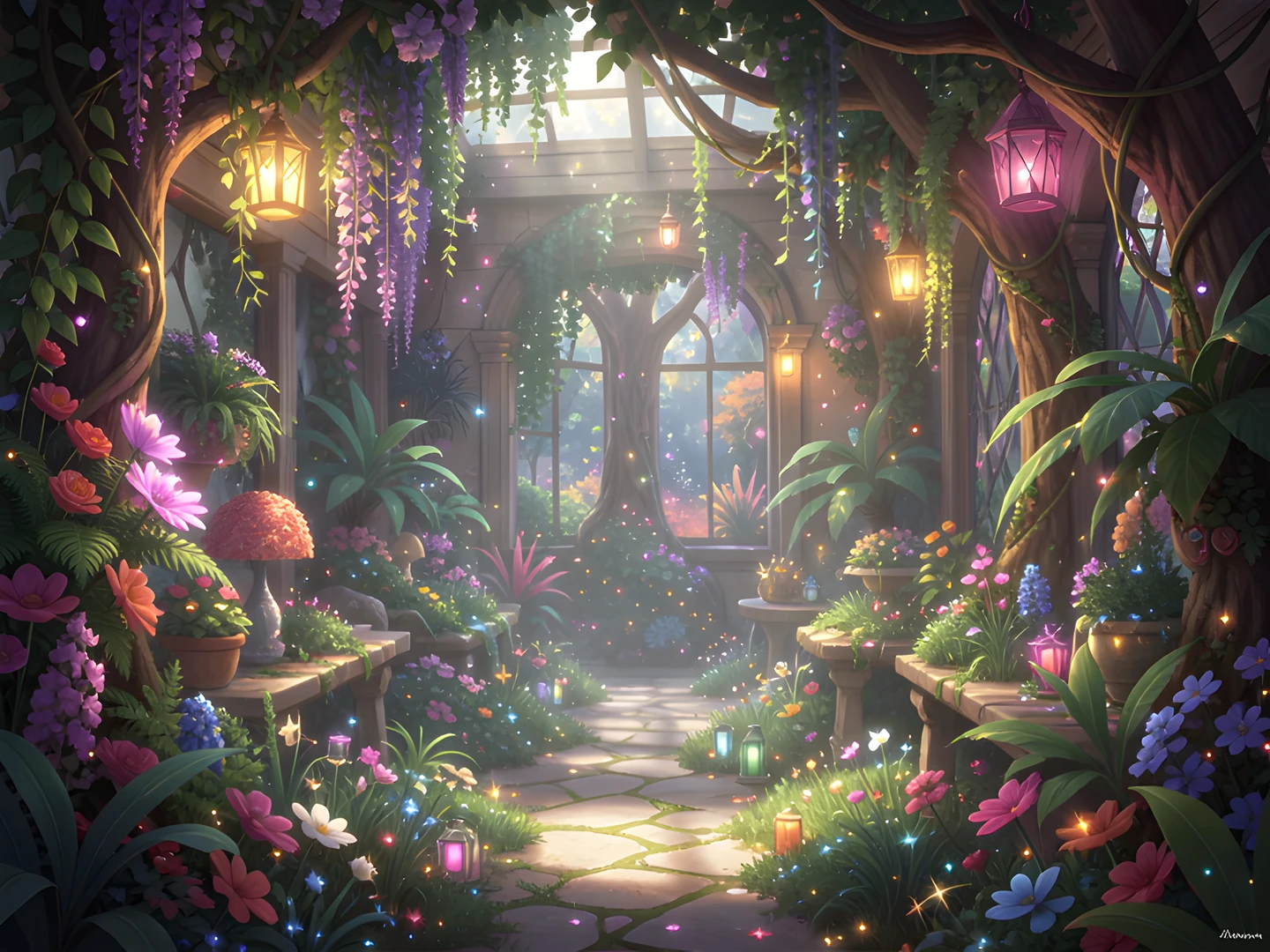 Glowing Floral Scenes