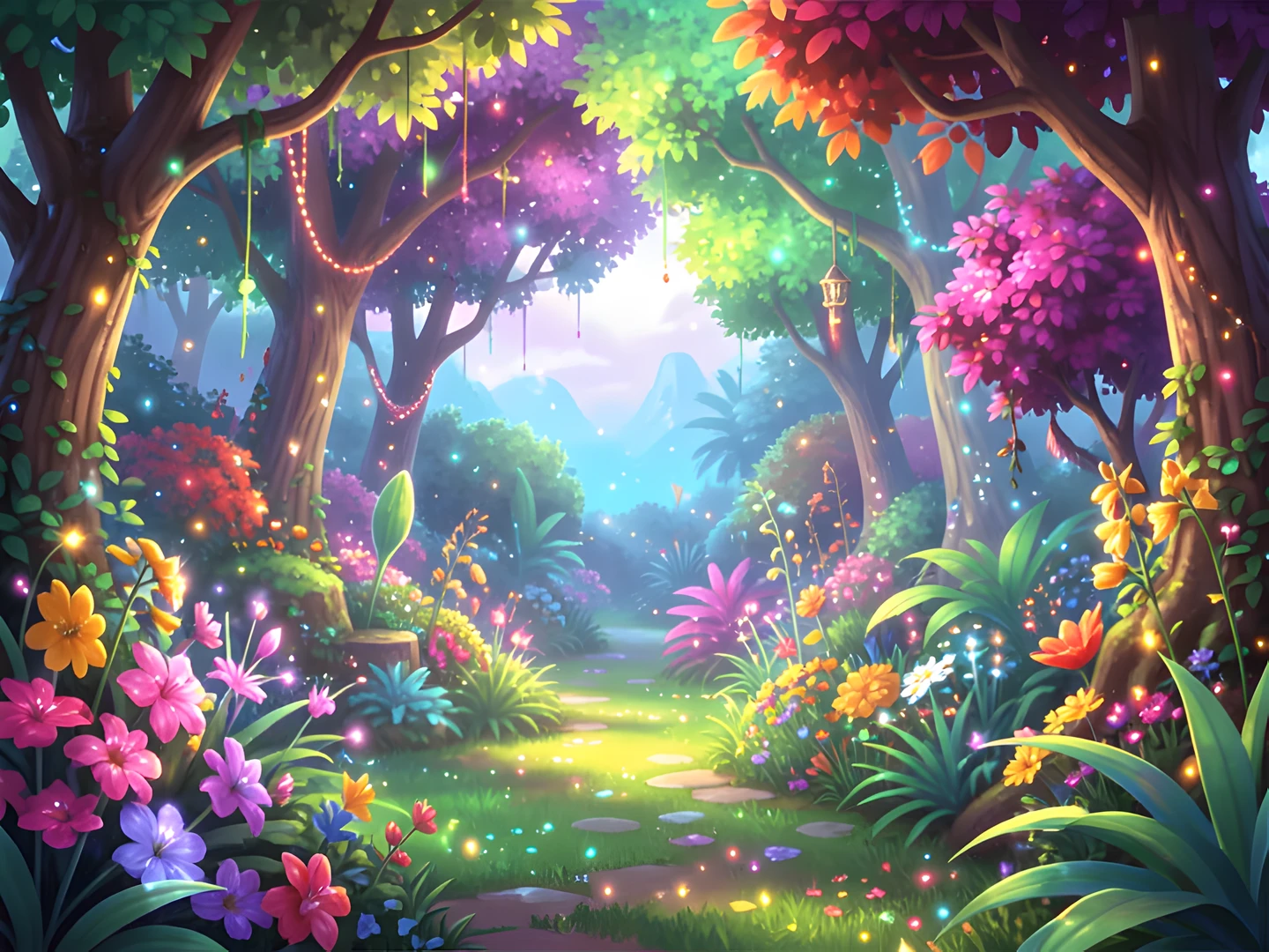 Glowing Floral Dream
