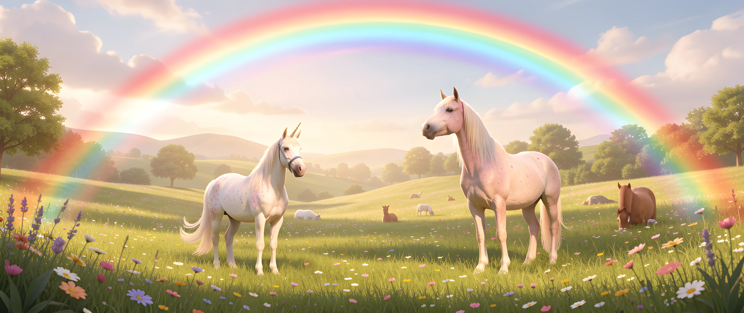Rainbow Unicorn Field