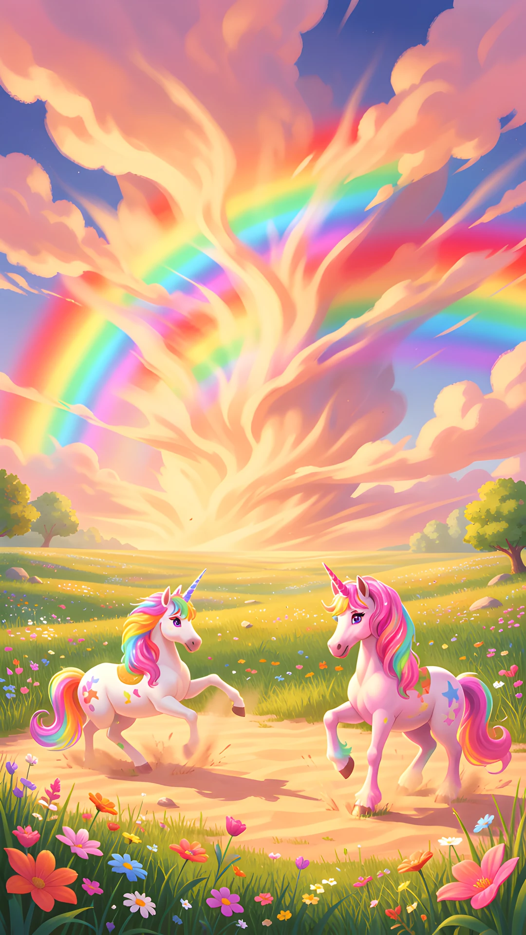 Rainbow Unicorn Field