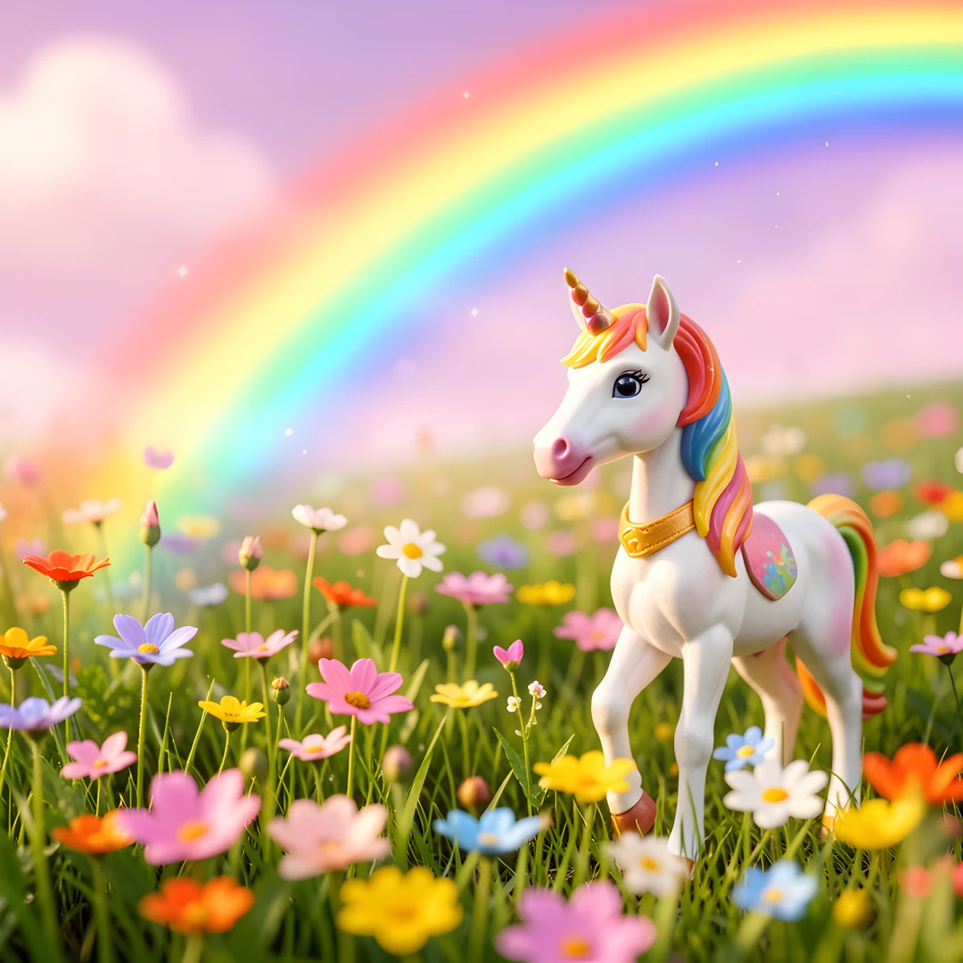 Rainbow Meadow Scene