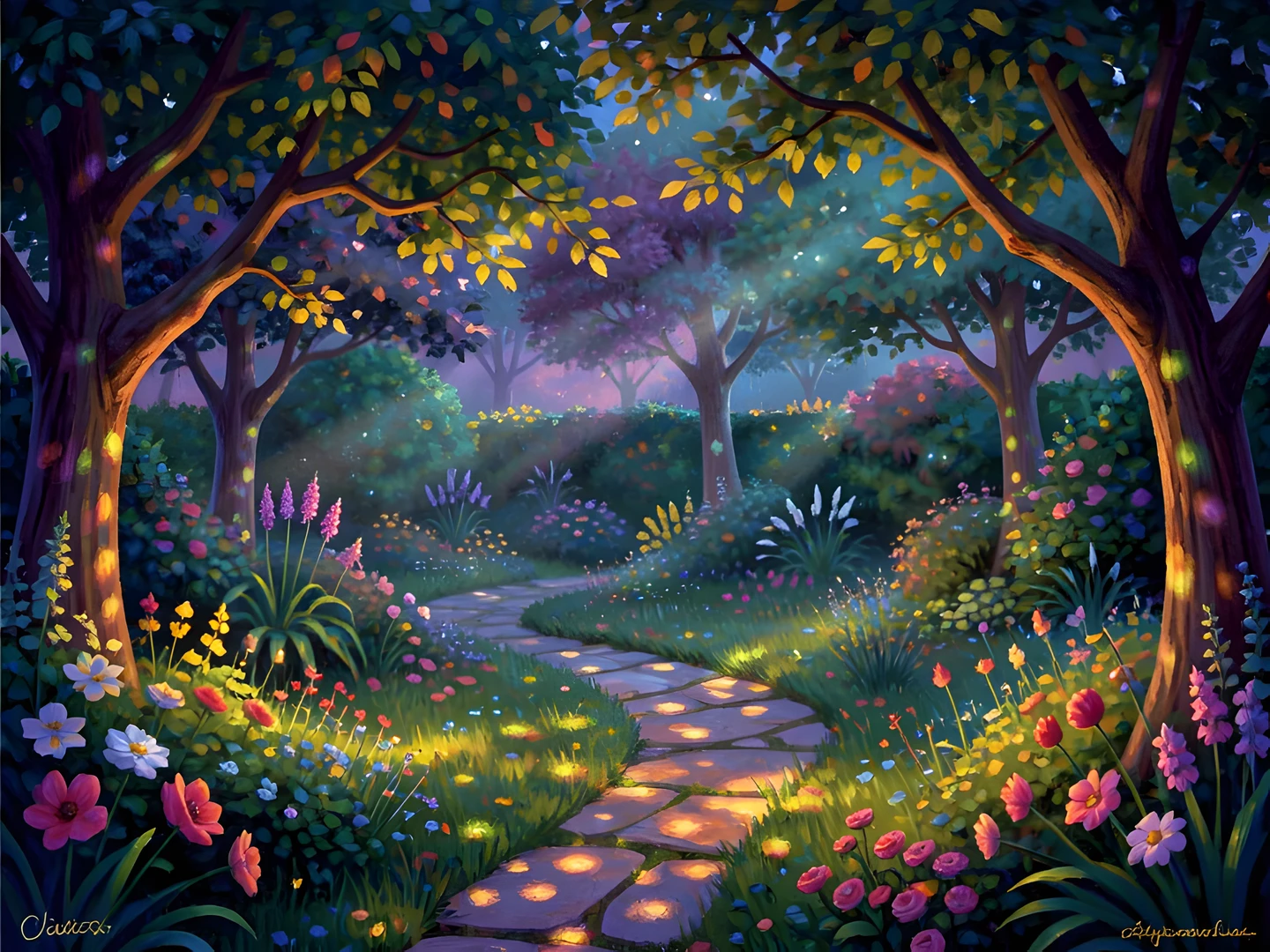 Moonlit Enchanted Glen
