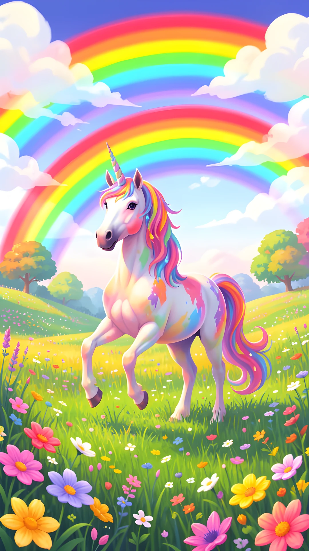 Rainbow Unicorn Meadow