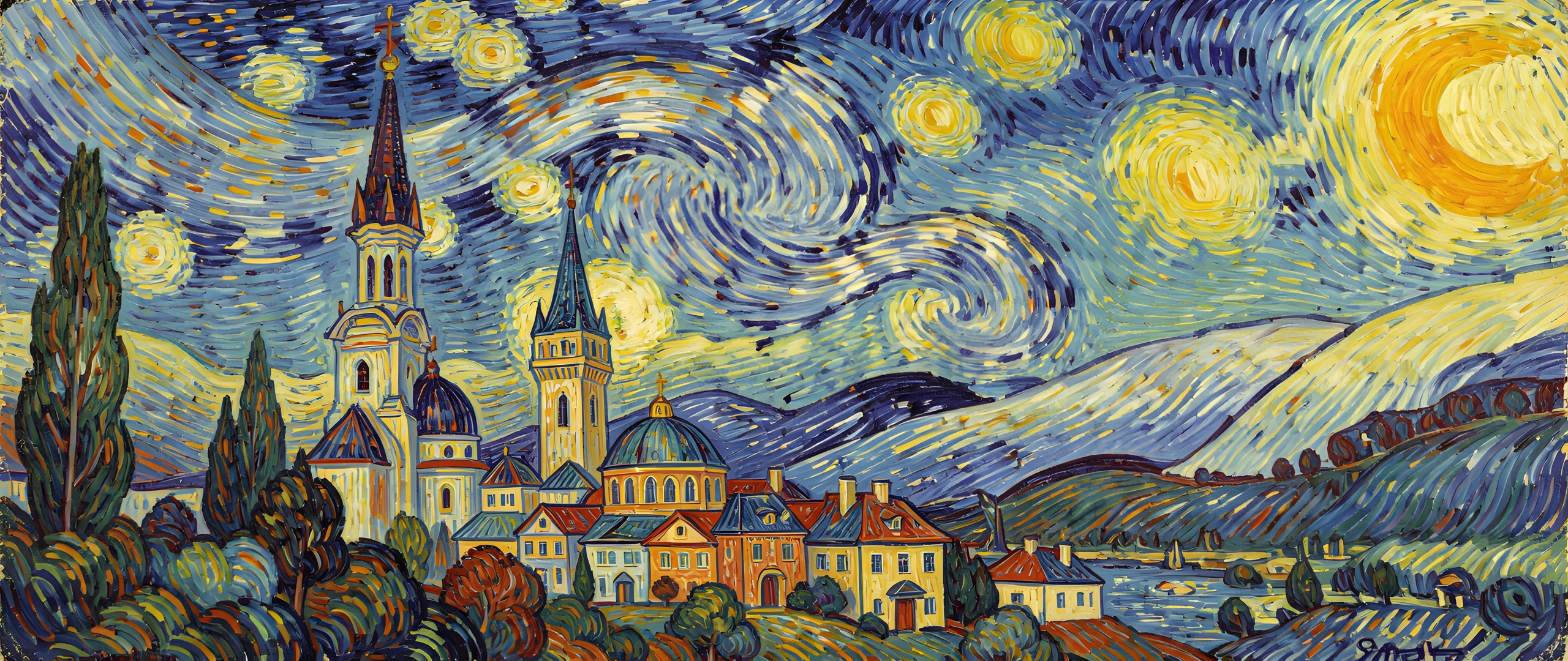 Starry Cityscape