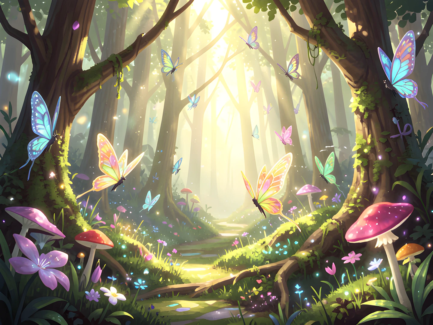 Moonlit Enchanted Glade