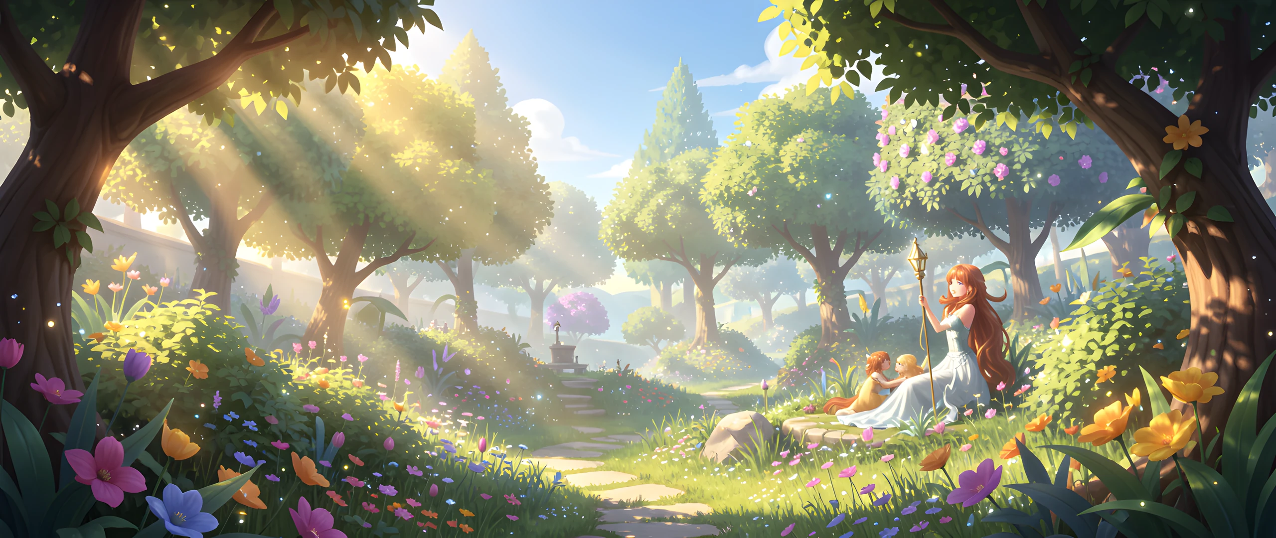 Moonlit Enchanted Garden
