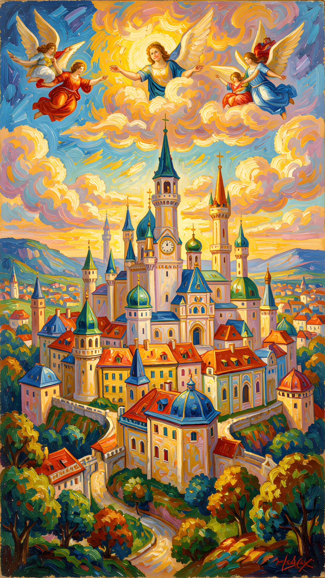 Impressionist Cityscape