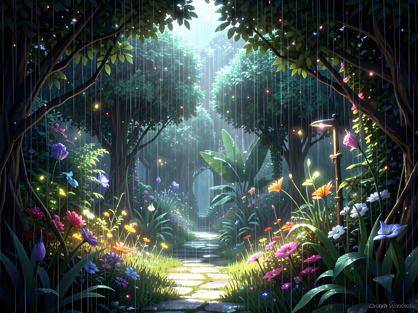 Moonlit Mystic Oasis