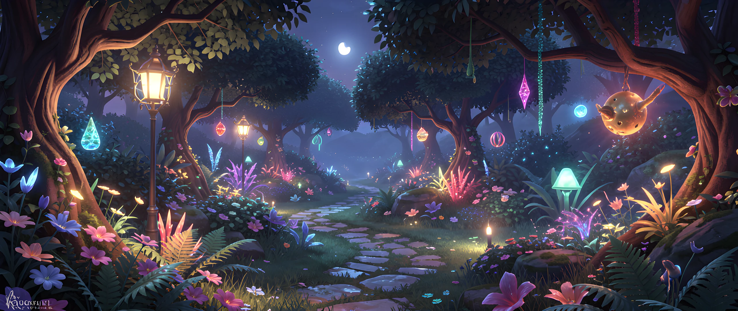 Moonlit Oasis