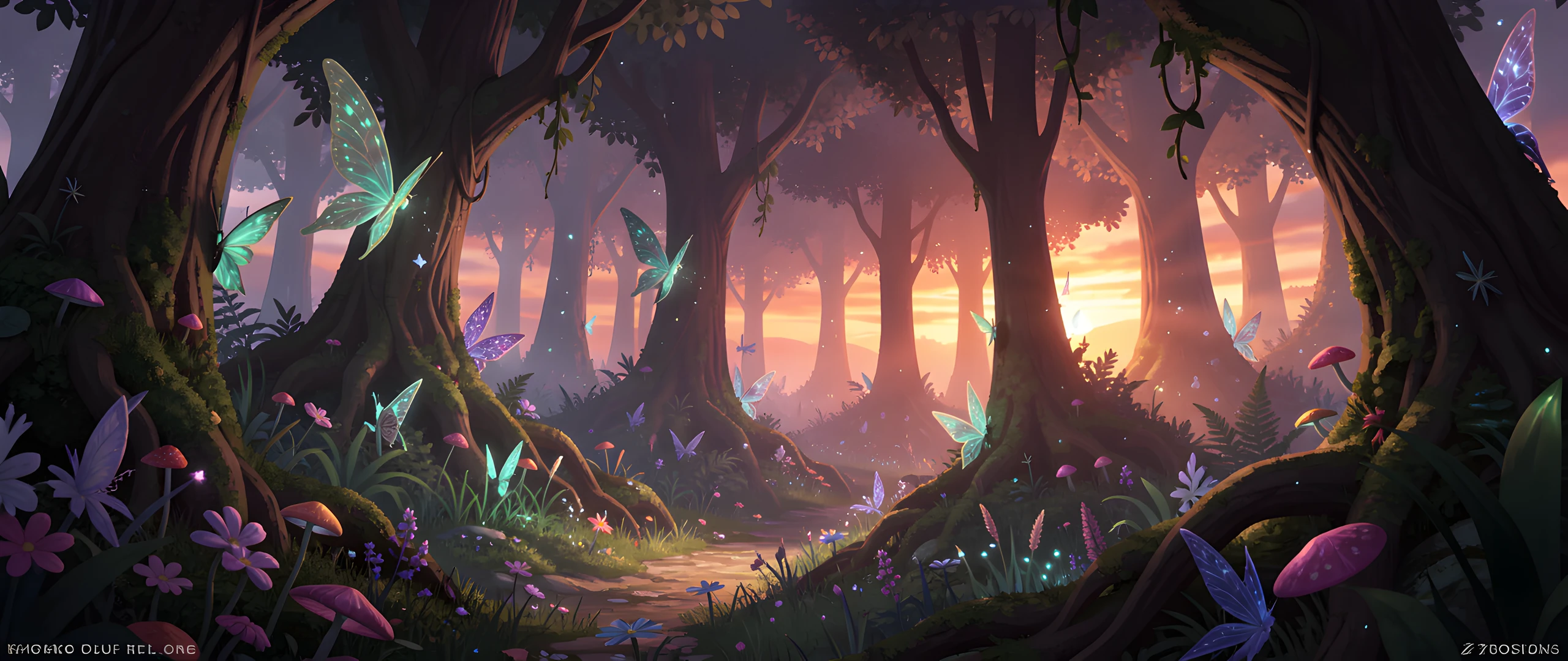 Moonlit Enchanted Glade