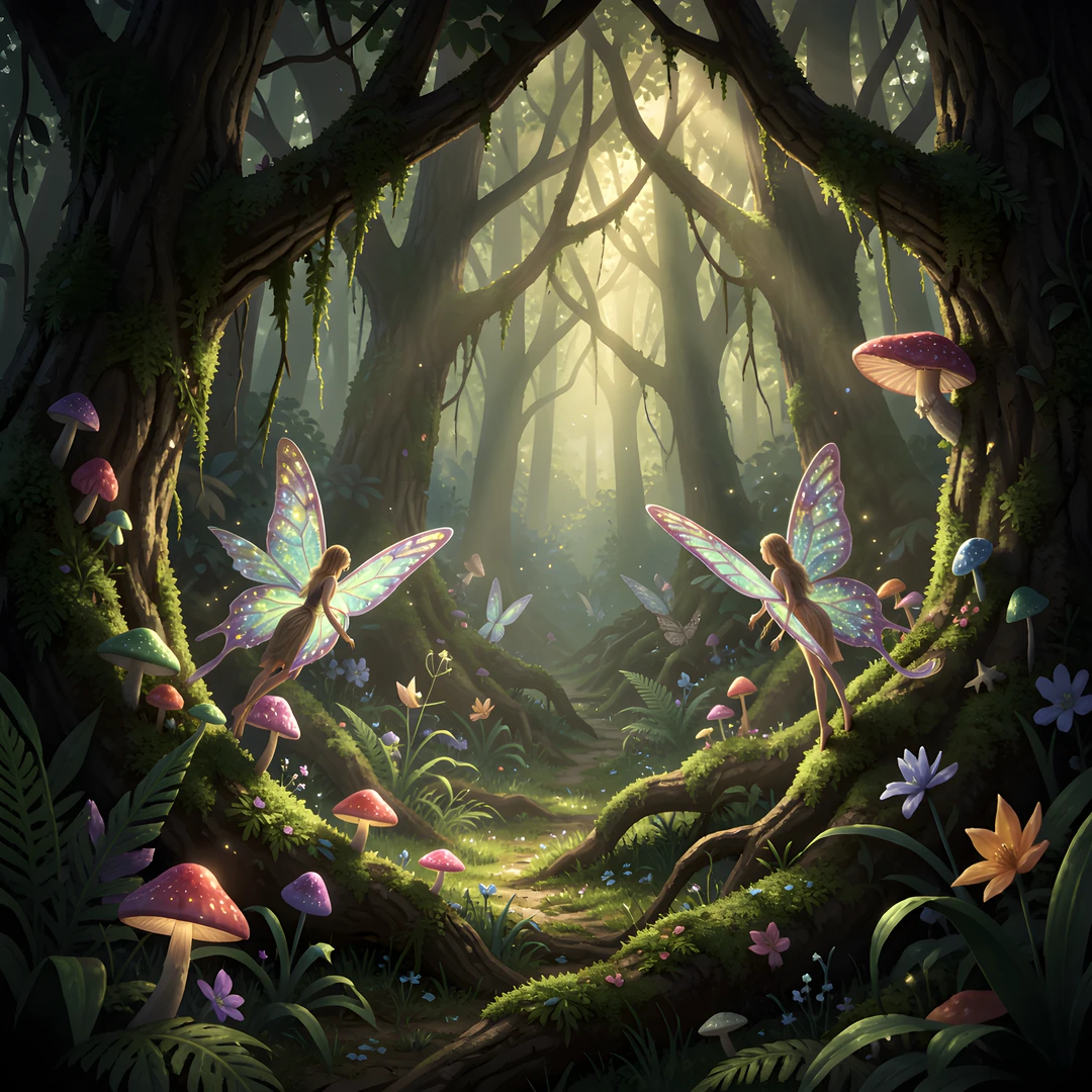 Moonlit Enchanted Glade