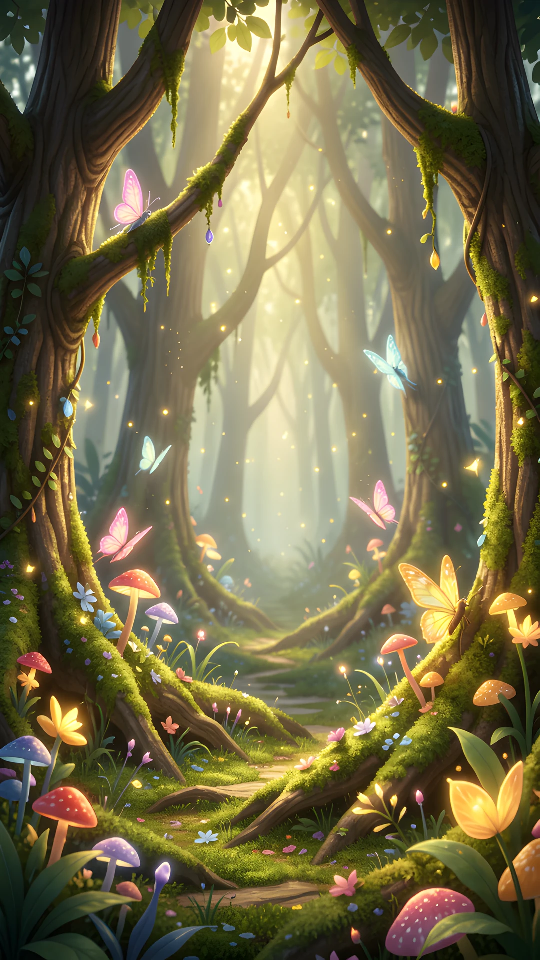 Moonlit Enchanted Wood