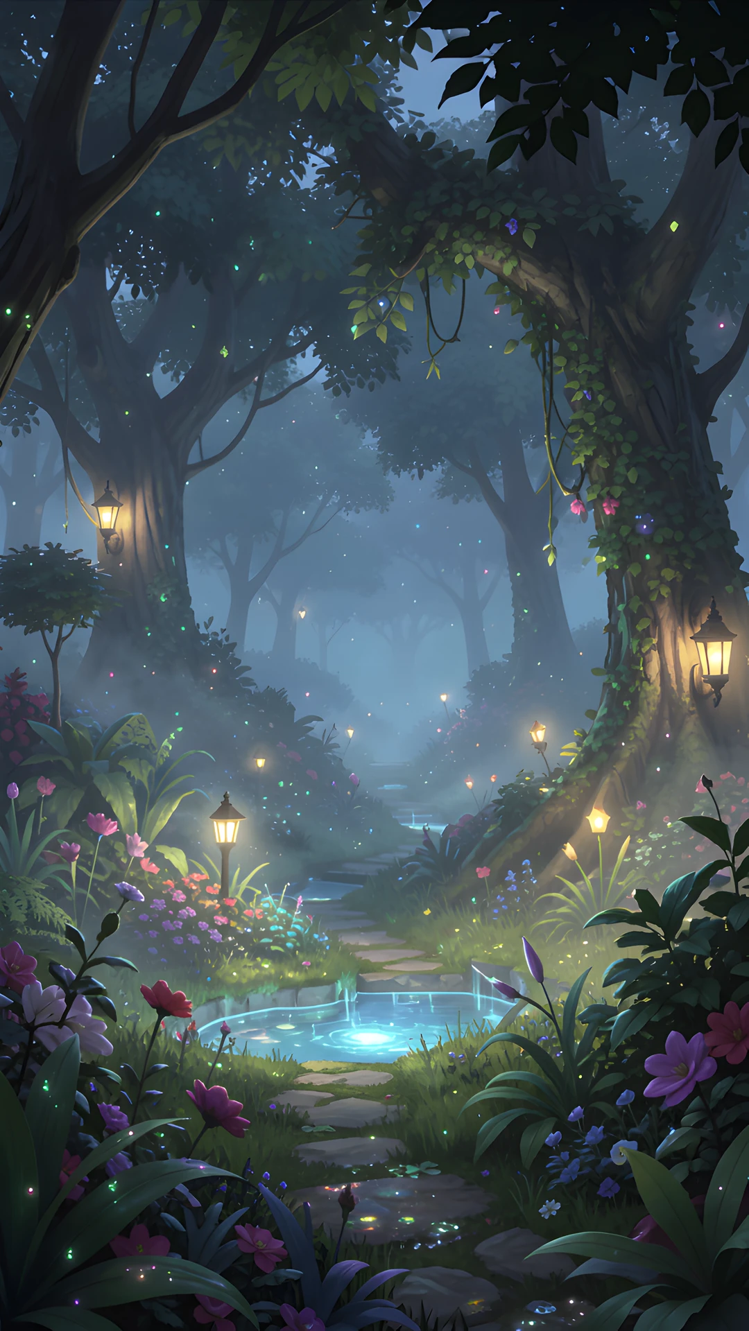 Dark Forest Moonlit