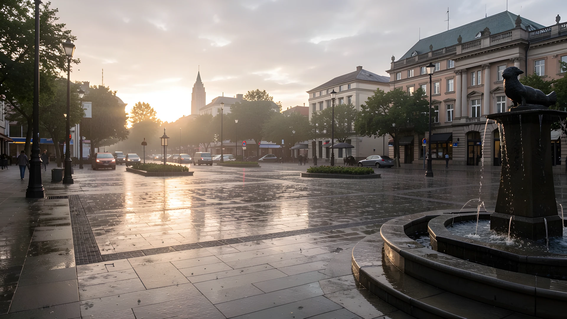 City Morning Glow