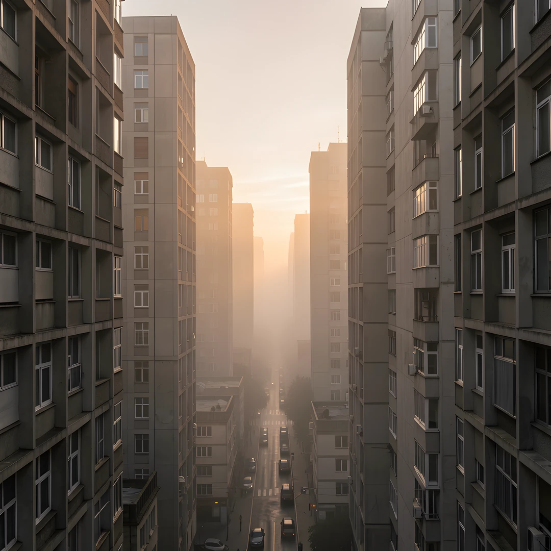 Urban Valley Dawn