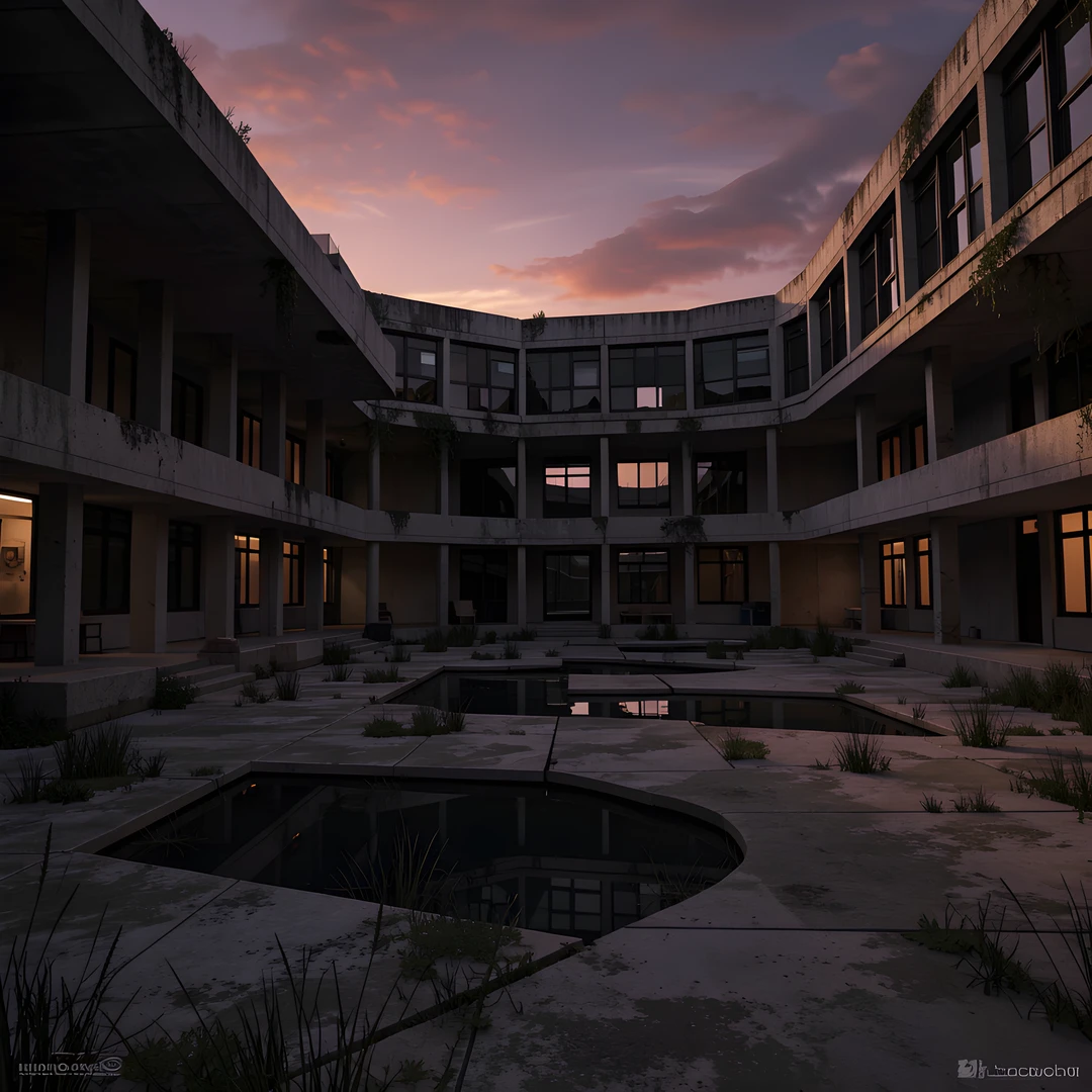 Rustic Brick Courtyard