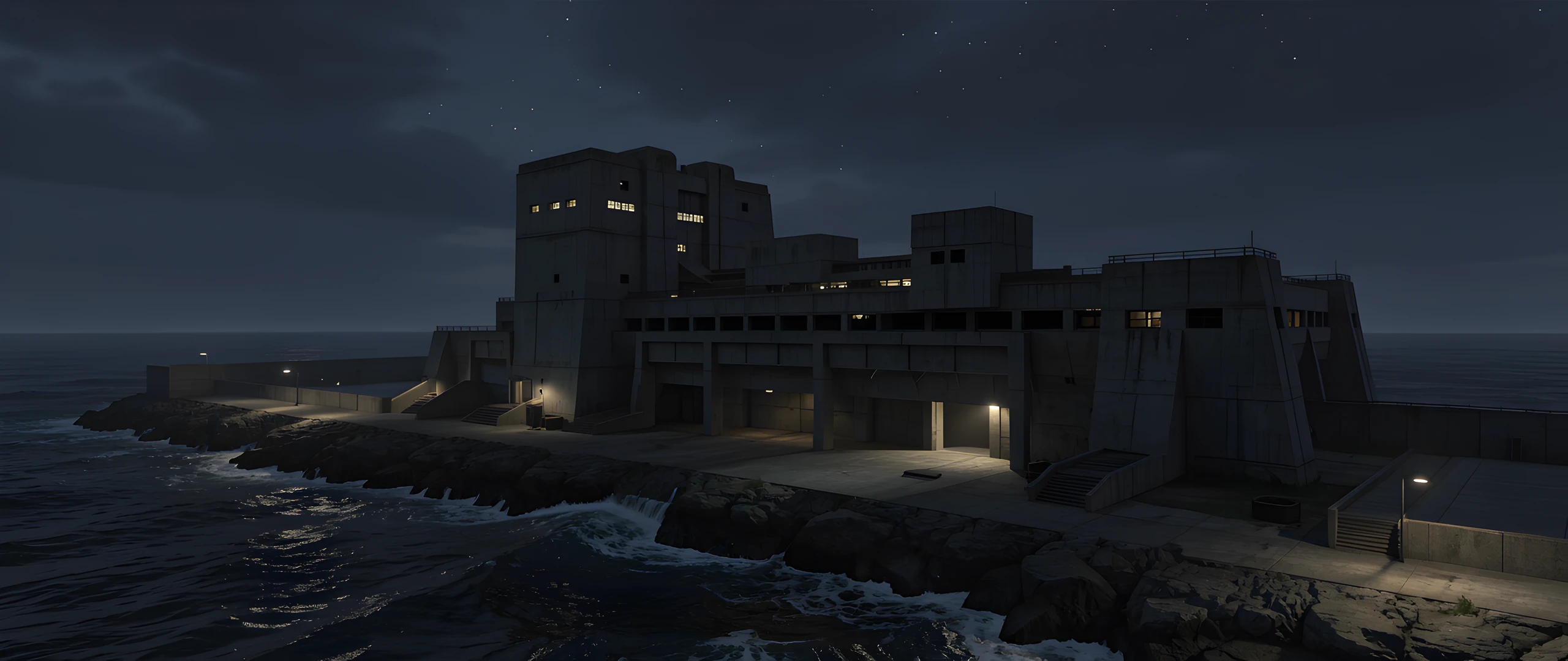Coastal Concrete Fortress